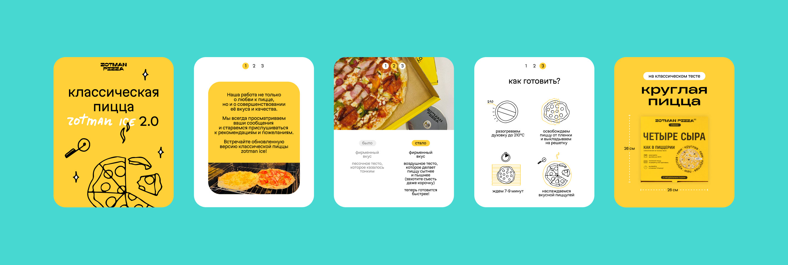 zotman pizza ice — Изображение №6 — Брендинг, Графика на Dprofile