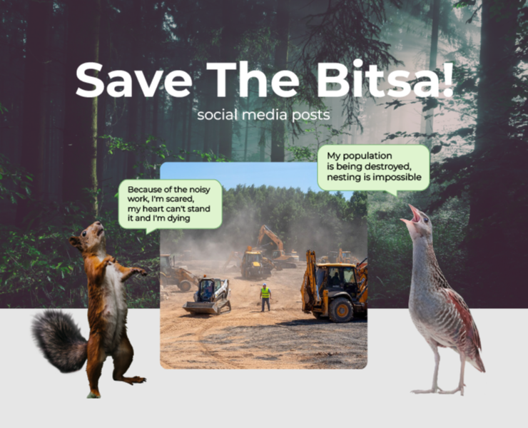 Social media posts ecoactivism — Графика на Dprofile