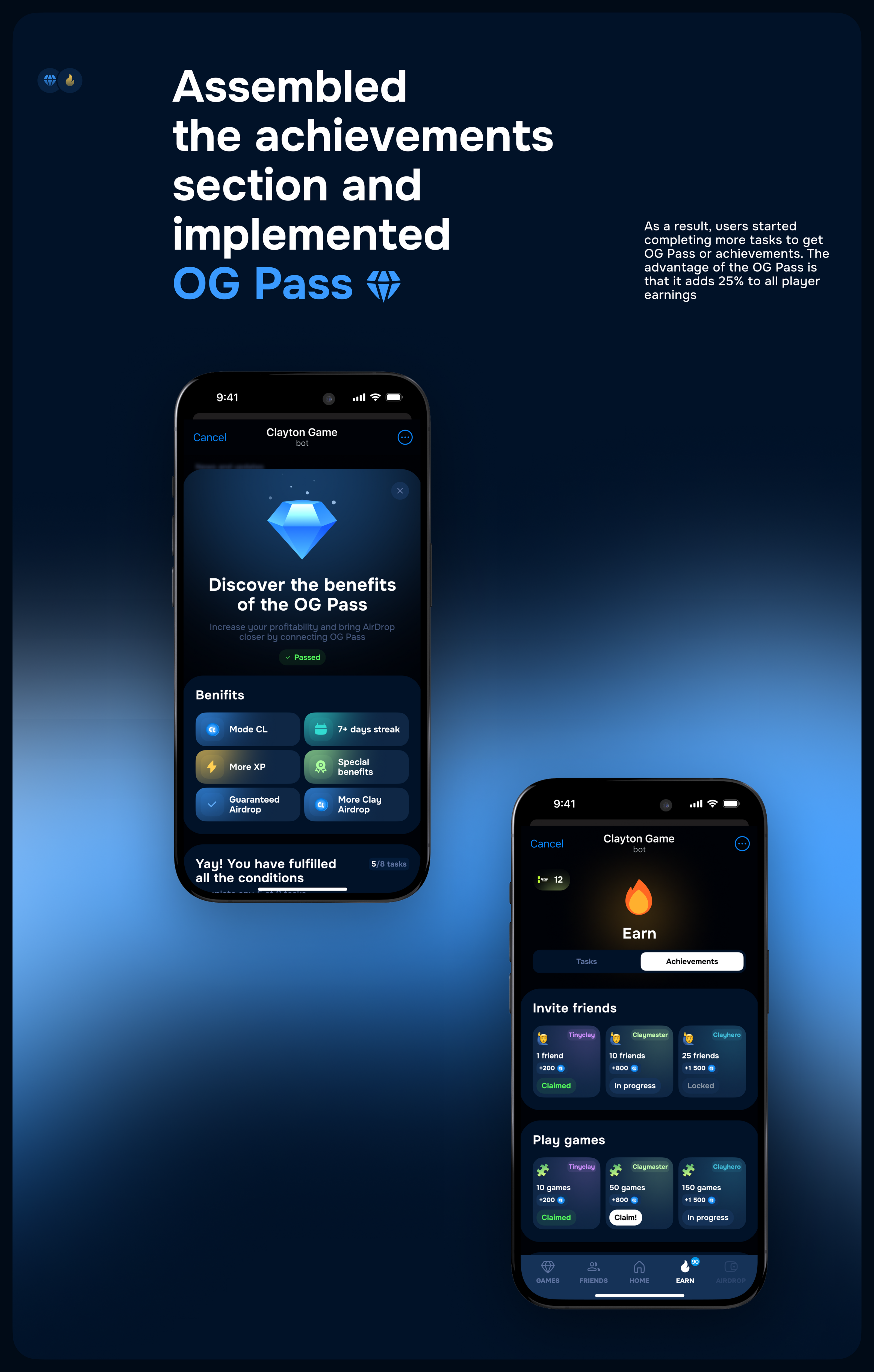 Clayton l Mobile App for Telegram l Hign UI/UX — Изображение №7 — Интерфейсы на Dprofile