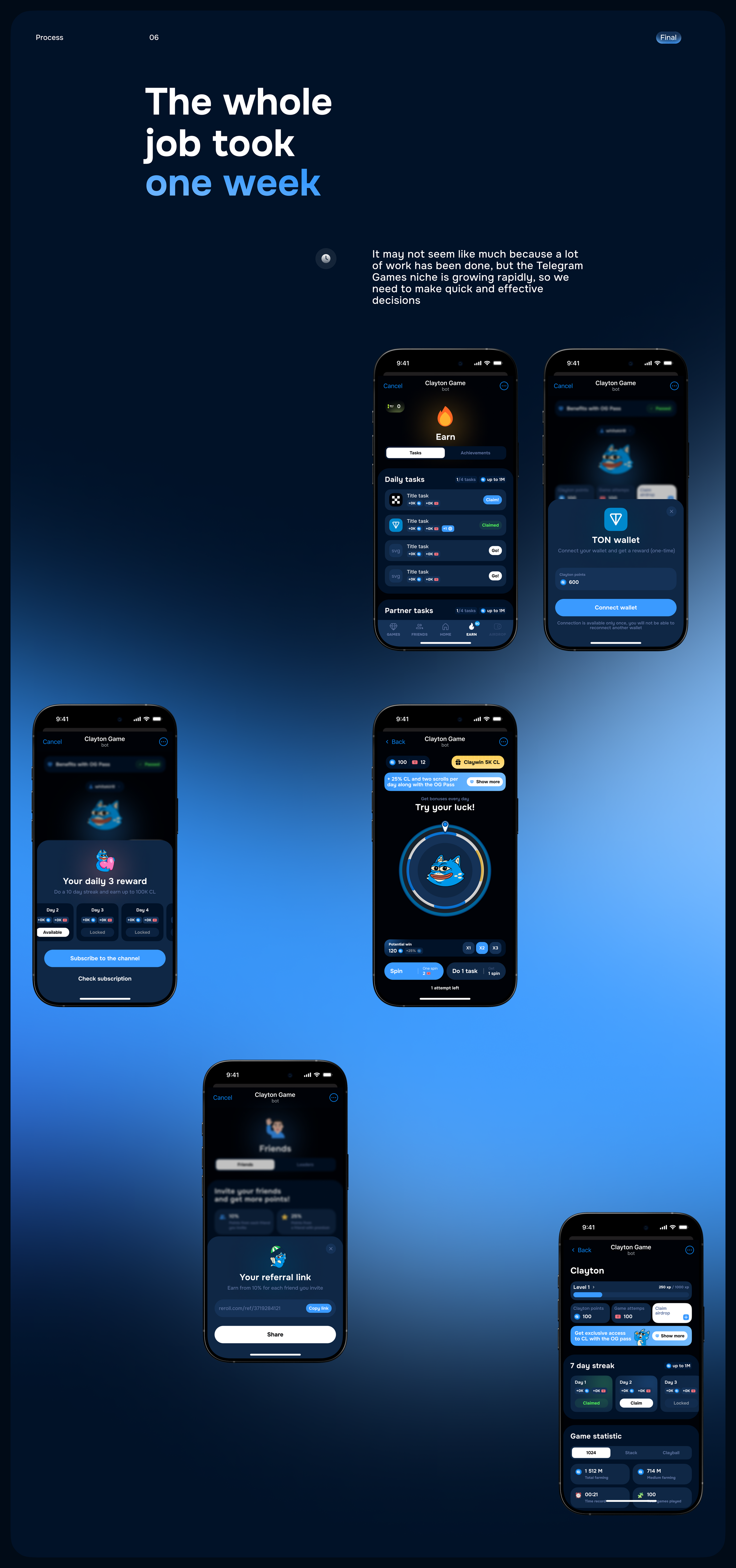 Clayton l Mobile App for Telegram l Hign UI/UX — Изображение №9 — Интерфейсы на Dprofile