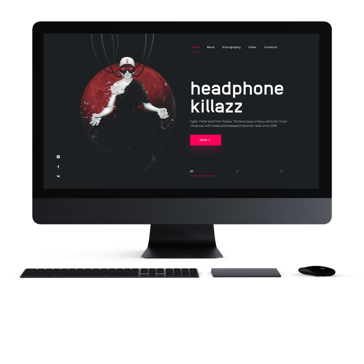 Headphone Killazz band website — Изображение №3 — Интерфейсы на Dprofile