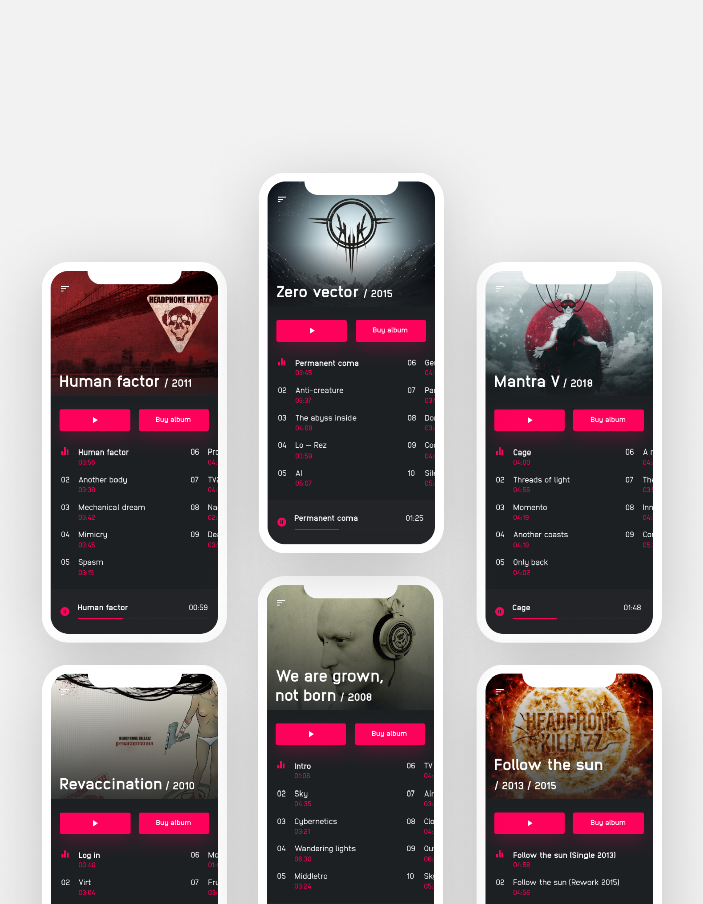Headphone Killazz band website — Изображение №22 — Интерфейсы на Dprofile