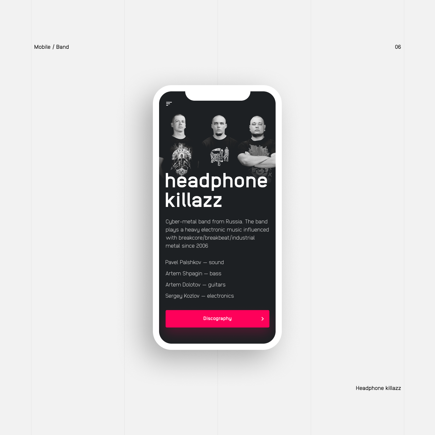 Headphone Killazz band website — Изображение №18 — Интерфейсы на Dprofile