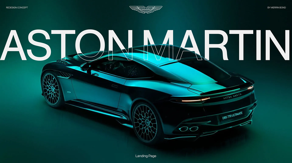 Aston Martin Landing Page — Изображение №1 — Интерфейсы, Брендинг на Dprofile