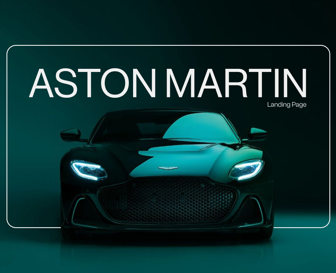 Aston Martin Landing Page — Интерфейсы, Брендинг на Dprofile