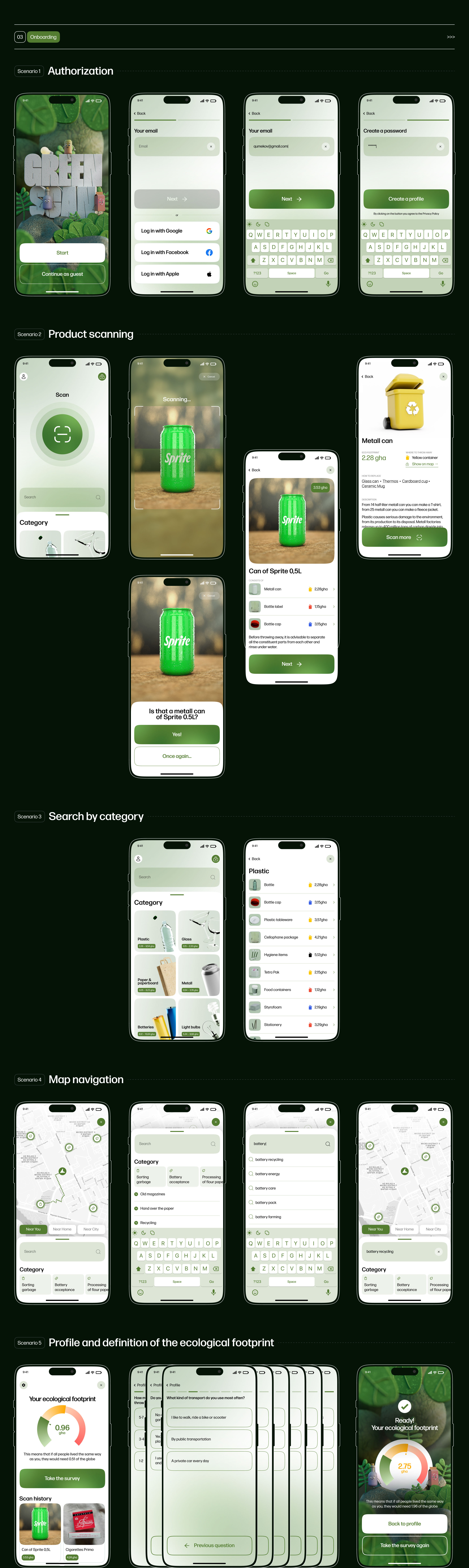 GreenScan App — Изображение №3 — Интерфейсы, Иллюстрация на Dprofile
