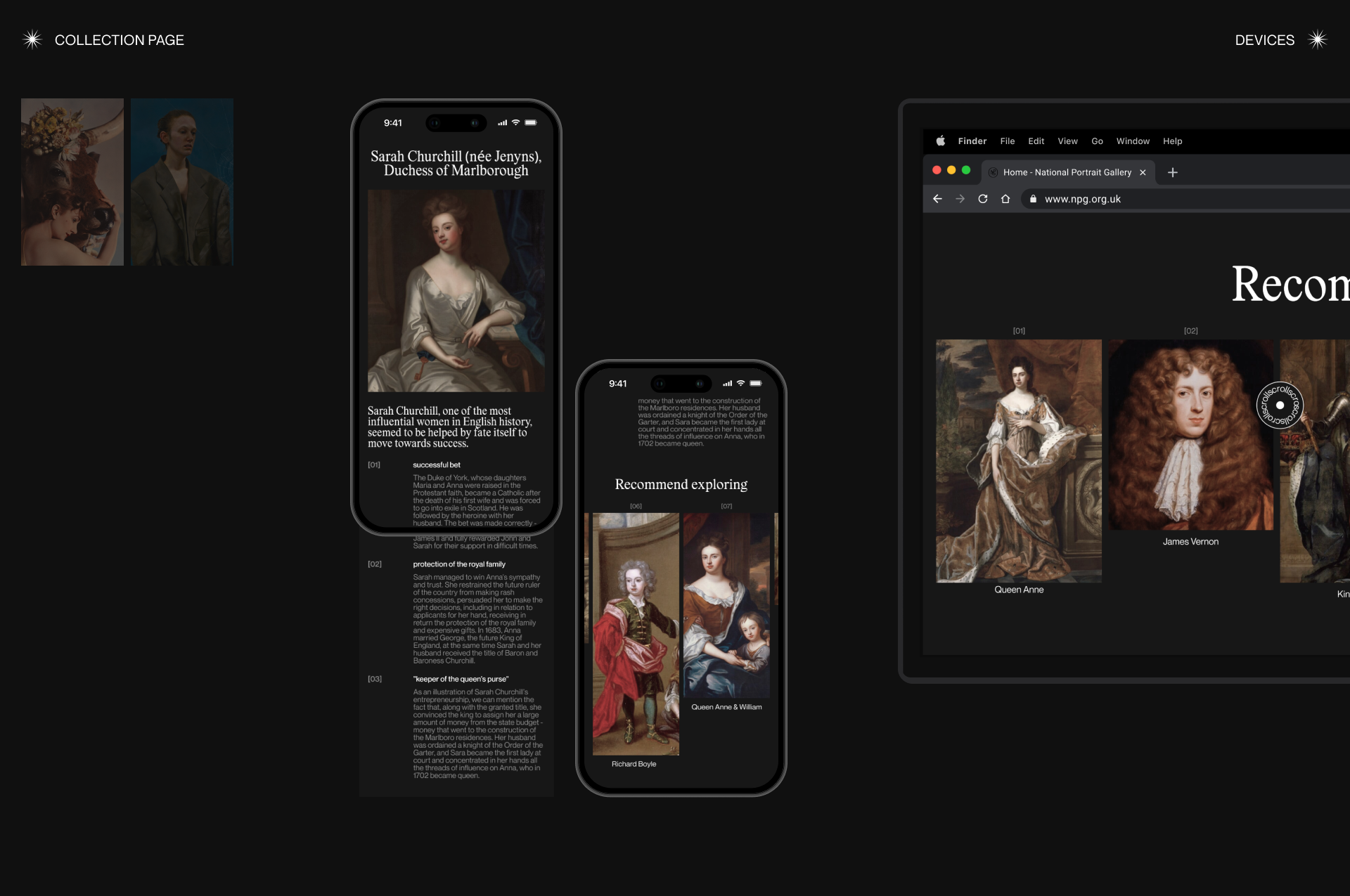 National Portrait Gallery | Corporate website — Изображение №6 — Интерфейсы, Брендинг на Dprofile