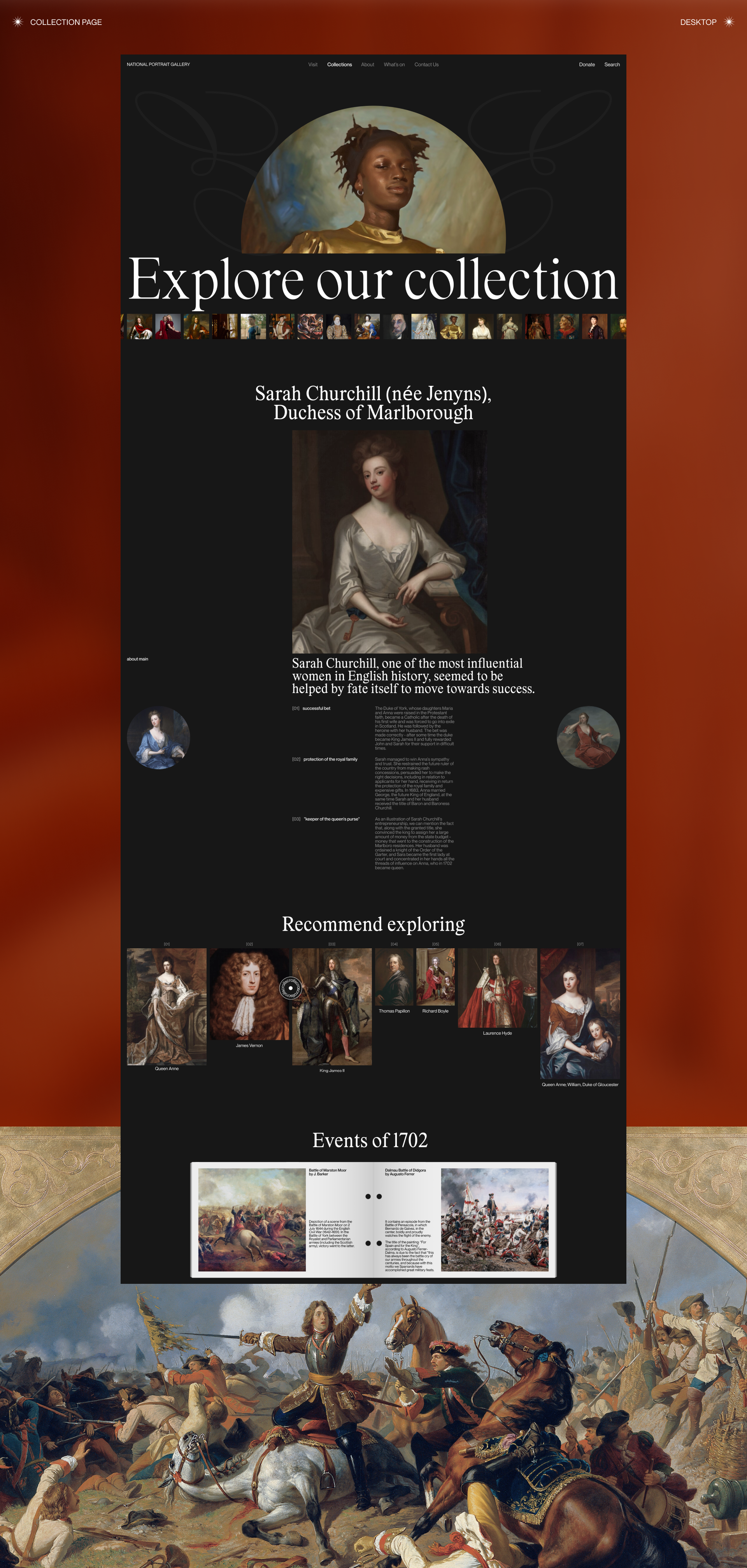 National Portrait Gallery | Corporate website — Изображение №5 — Интерфейсы, Брендинг на Dprofile