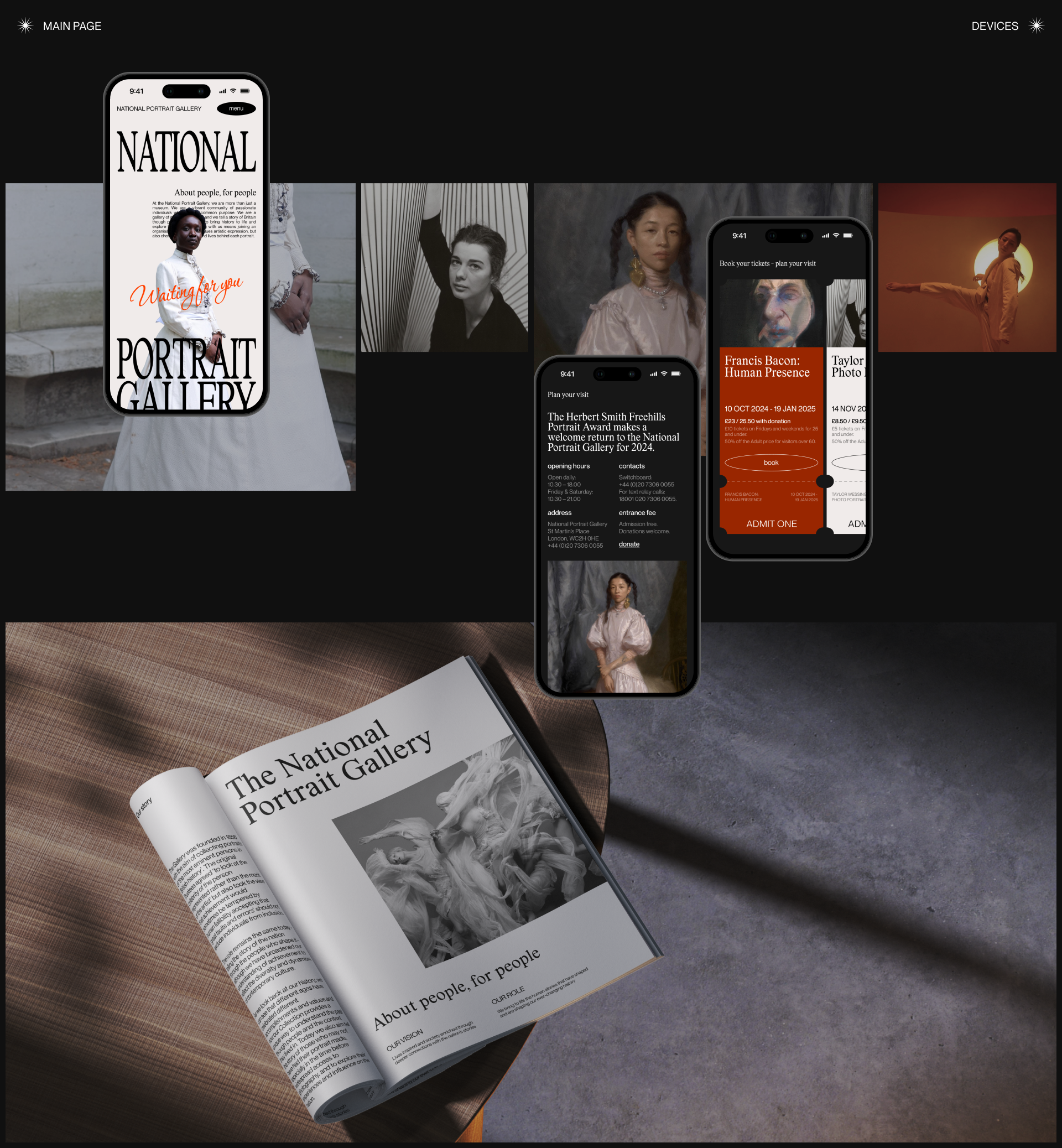 National Portrait Gallery | Corporate website — Изображение №3 — Интерфейсы, Брендинг на Dprofile