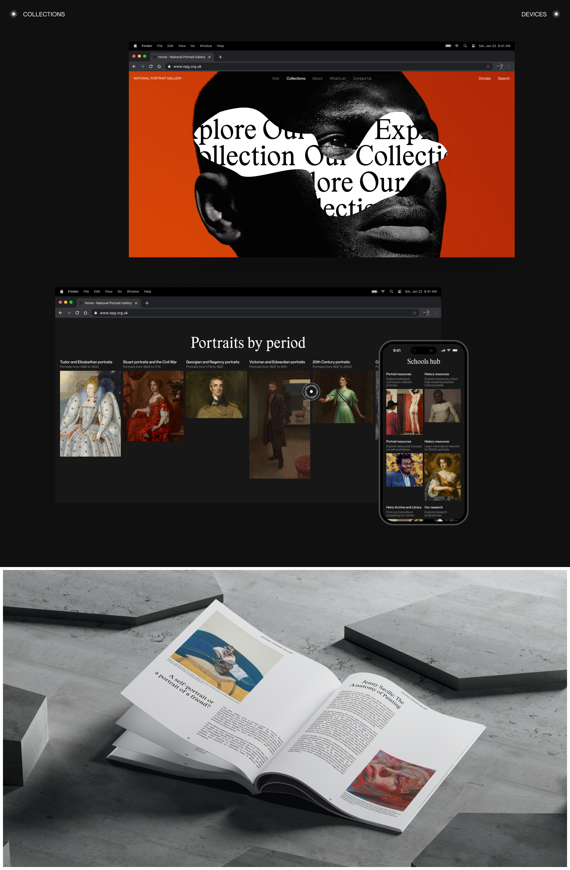 National Portrait Gallery | Corporate website — Изображение №4 — Интерфейсы, Брендинг на Dprofile