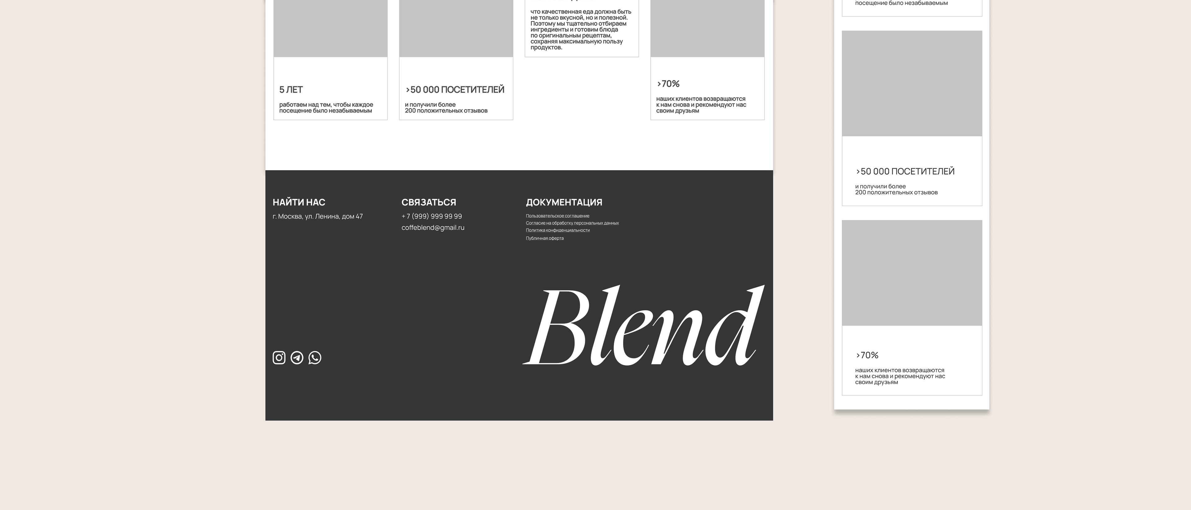 Сайт для кофейни/ Website for a coffee shop — Изображение №8 — Интерфейсы на Dprofile