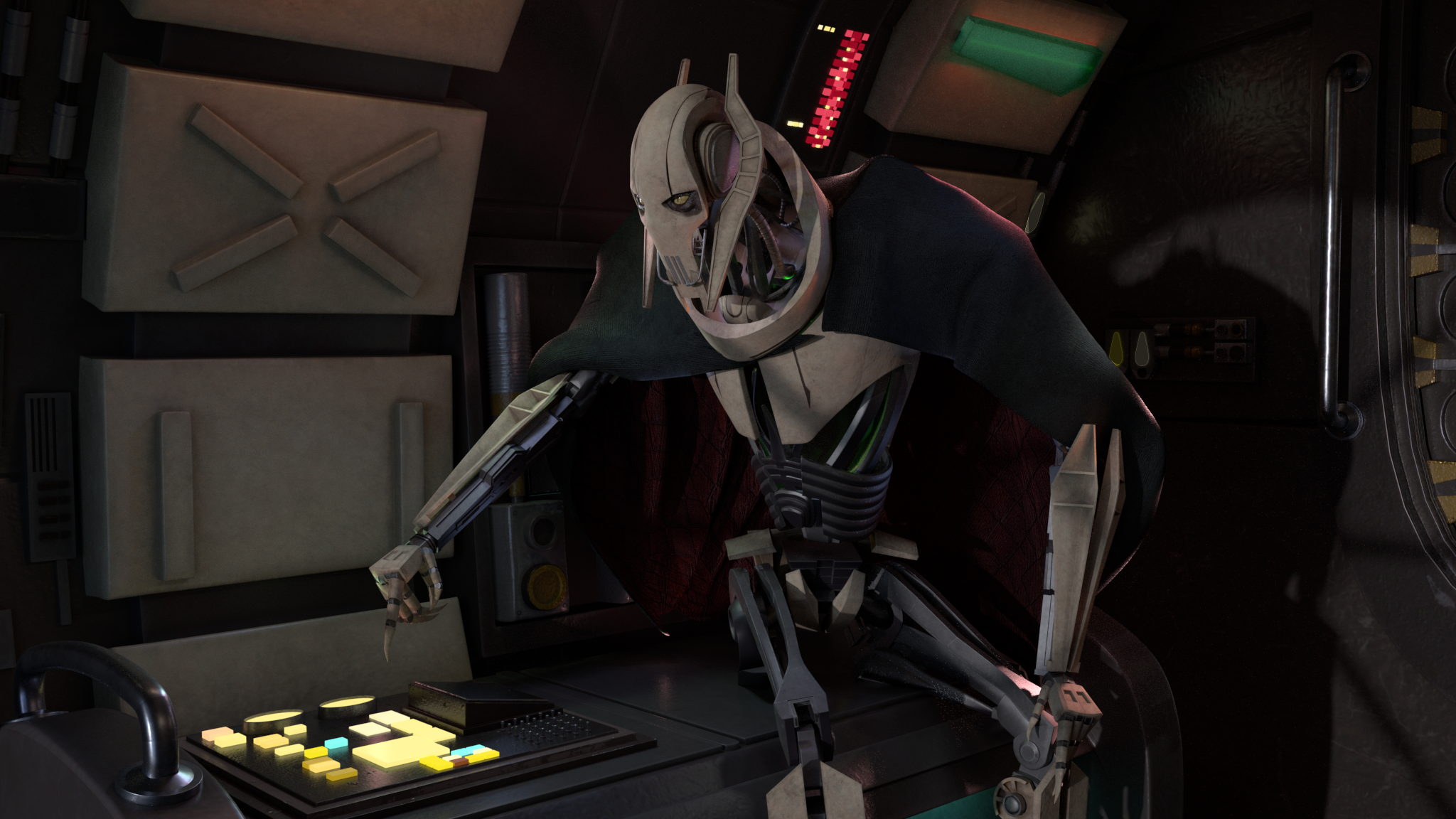 Генерал Гривус (General Grievous) — Изображение №2 — Иллюстрация, 3D на Dprofile