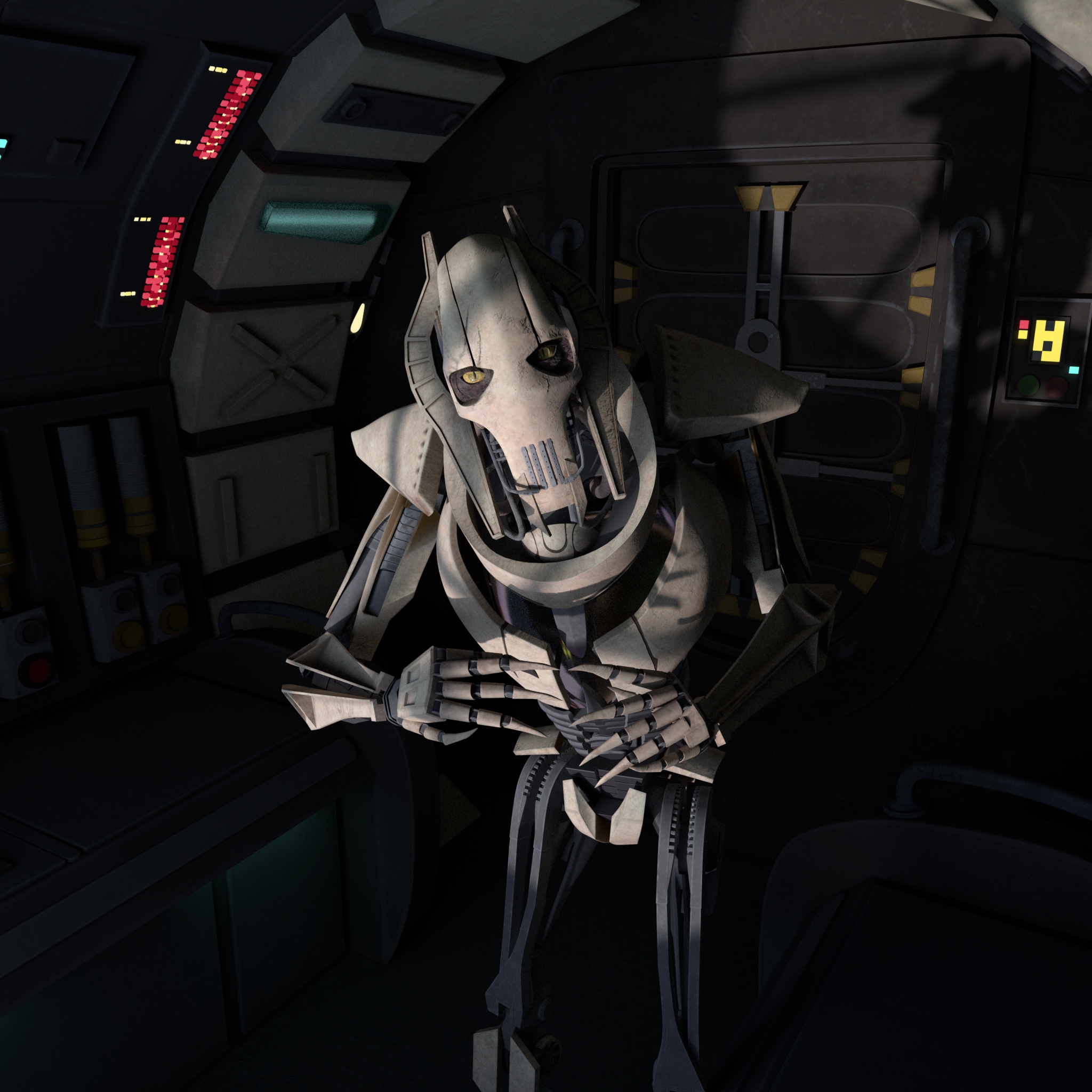 Генерал Гривус (General Grievous) — Изображение №5 — Иллюстрация, 3D на Dprofile
