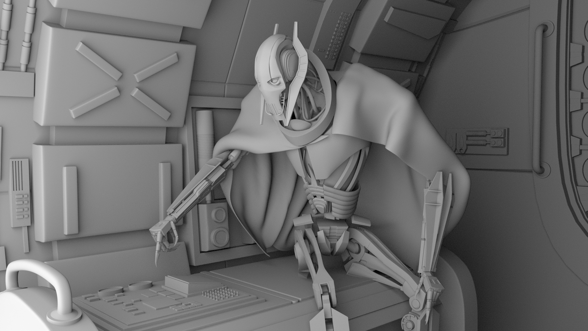Генерал Гривус (General Grievous) — Изображение №3 — Иллюстрация, 3D на Dprofile