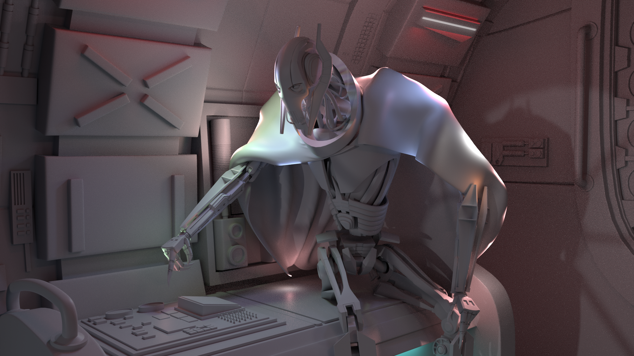 Генерал Гривус (General Grievous) — Изображение №4 — Иллюстрация, 3D на Dprofile