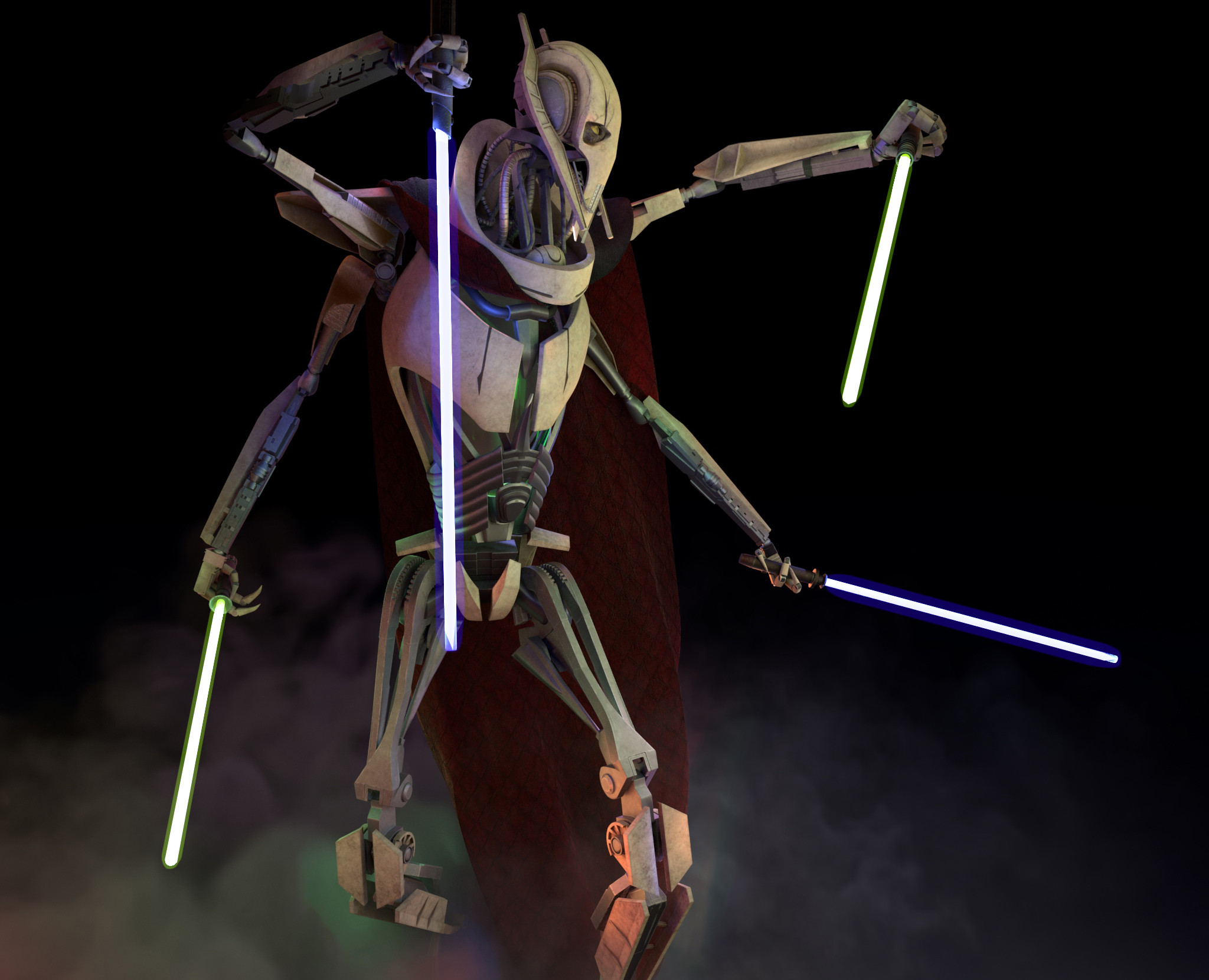 Генерал Гривус (General Grievous) — 3D, Анимация на Dprofile