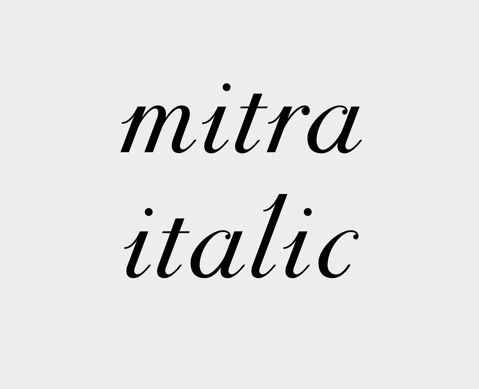 шрифт "mitra italic" — Графика на Dprofile
