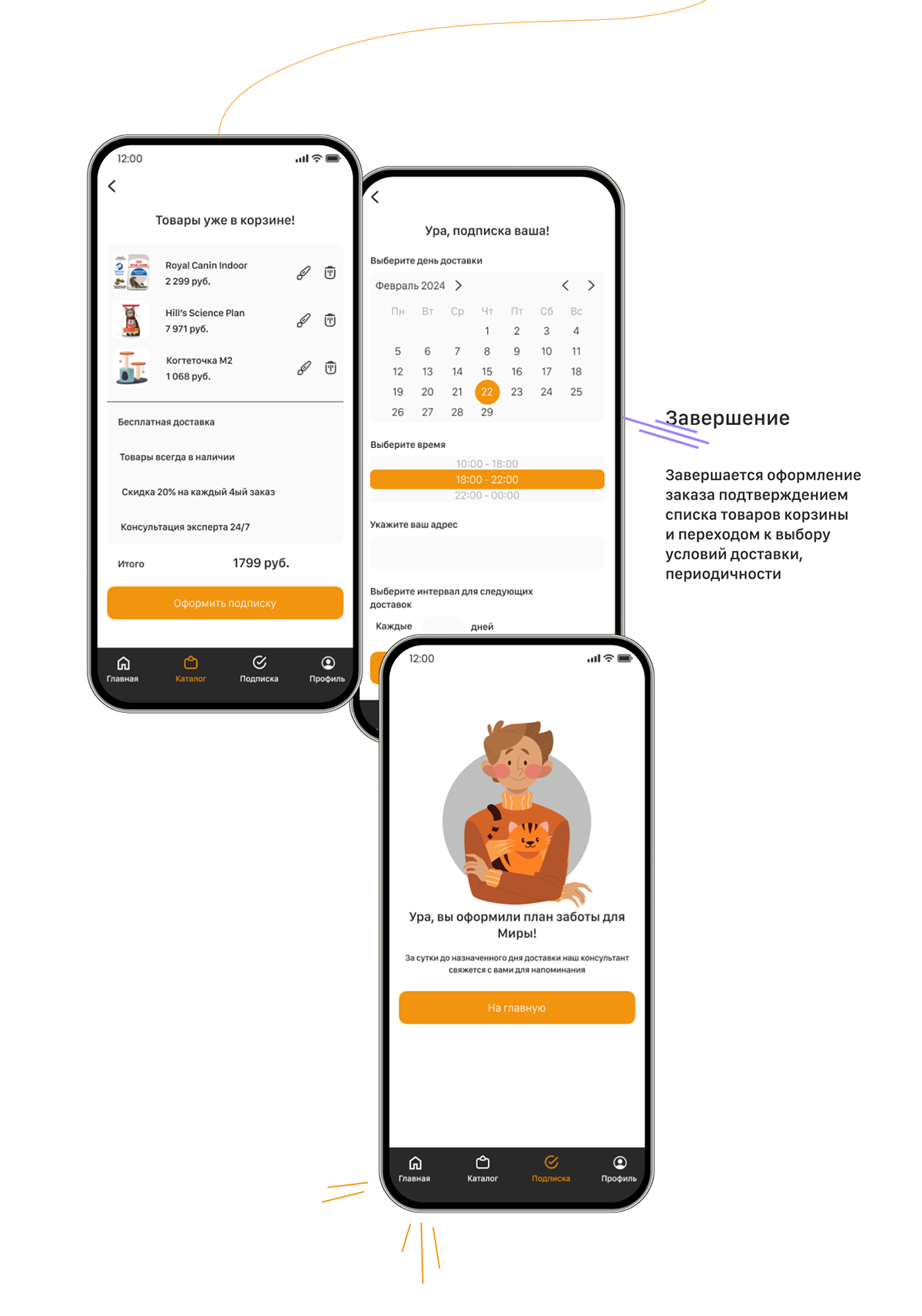 Мобильное приложение | PETCA - Pet Care | UX UI — Изображение №13 — Интерфейсы на Dprofile