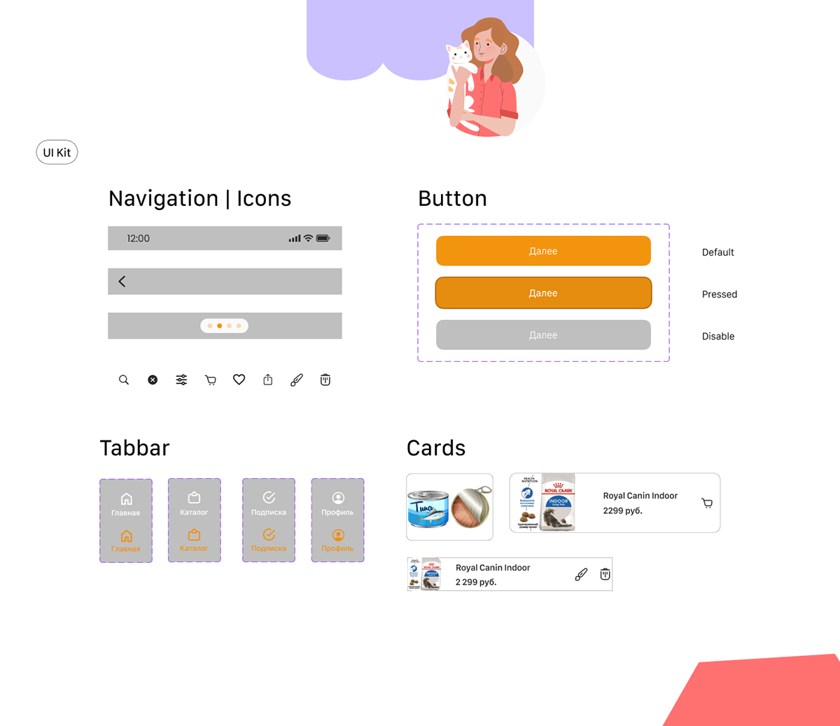 Мобильное приложение | PETCA - Pet Care | UX UI — Изображение №9 — Интерфейсы на Dprofile