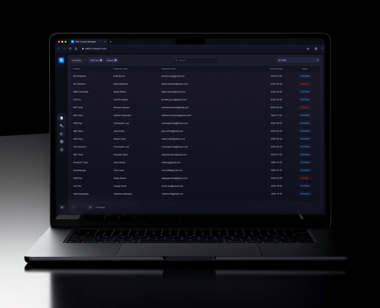 Web License Manager на Dprofile