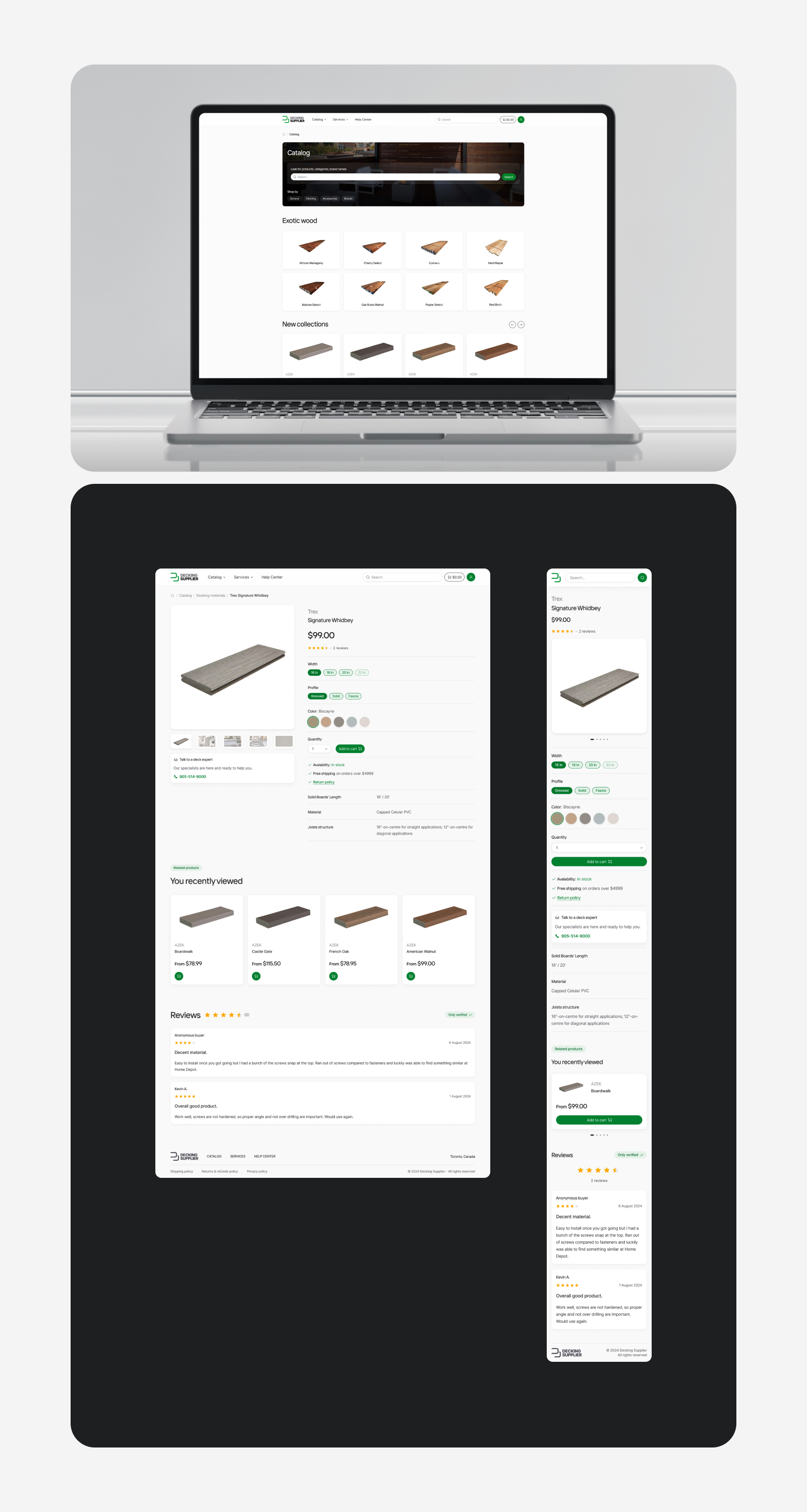 Decking Supplier — Изображение №7 — Интерфейсы, Брендинг на Dprofile