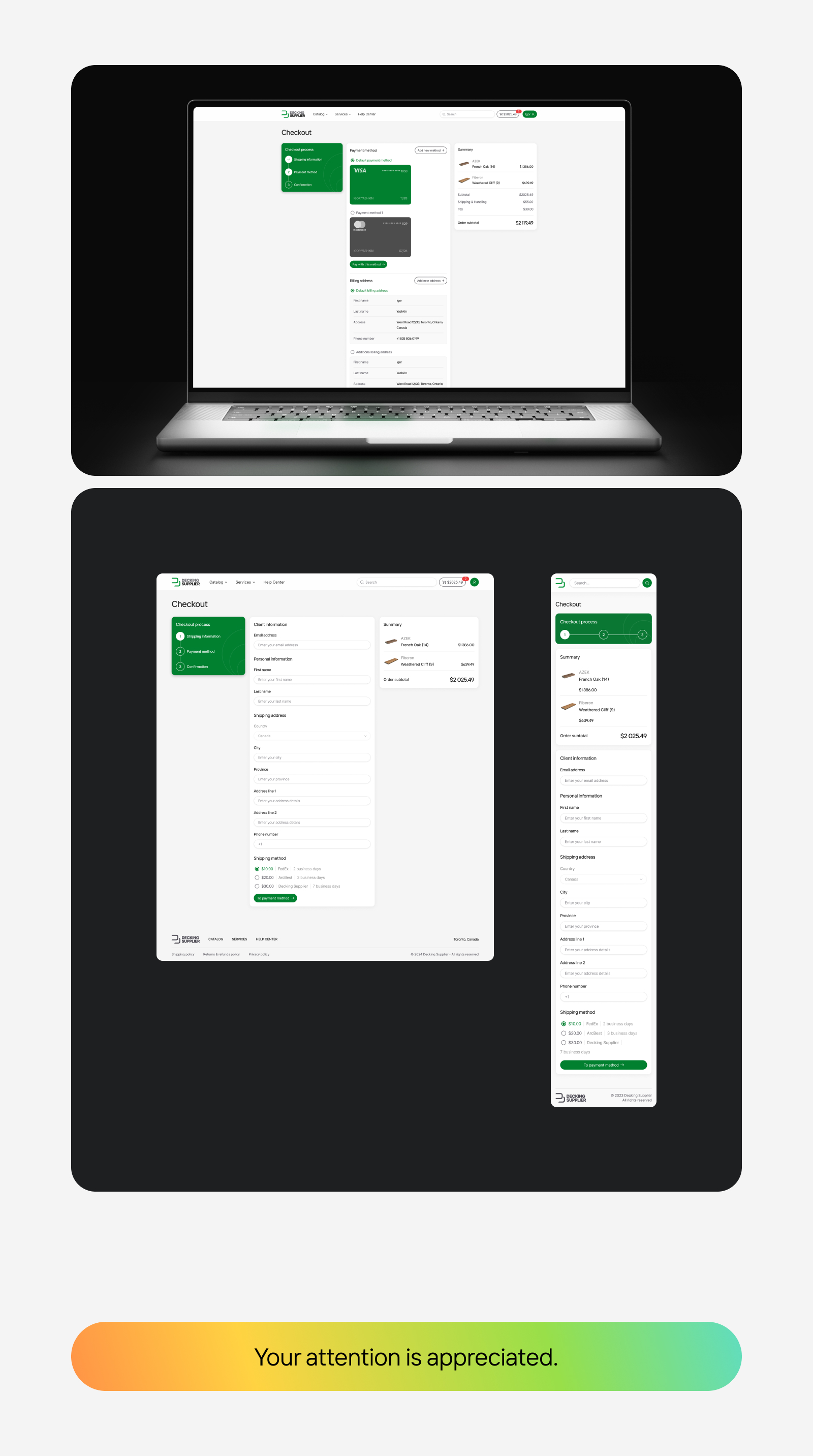 Decking Supplier — Изображение №11 — Интерфейсы, Брендинг на Dprofile