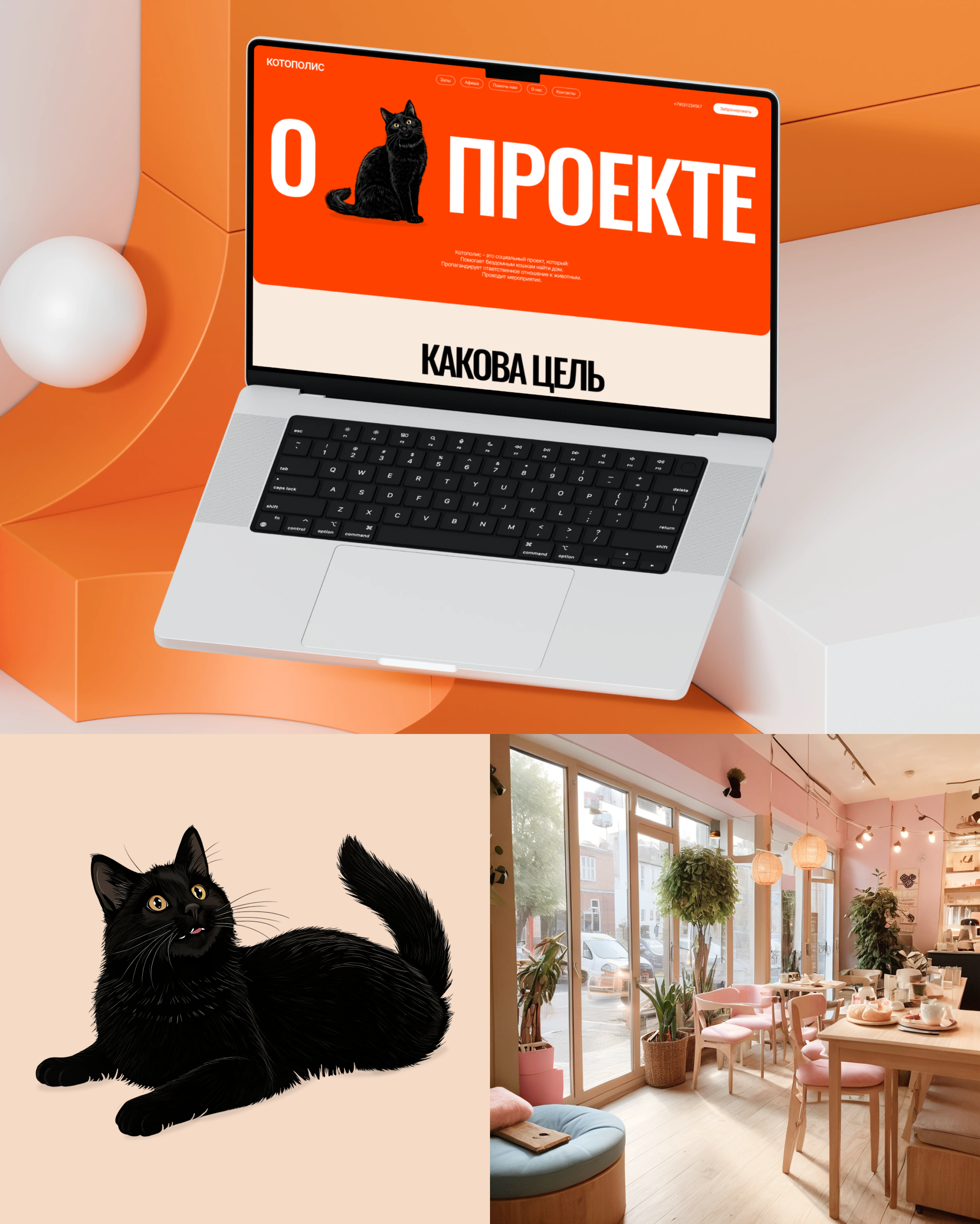 Котокафе Котополис | Дизайн корпоративного сайта — Изображение №6 — Интерфейсы на Dprofile