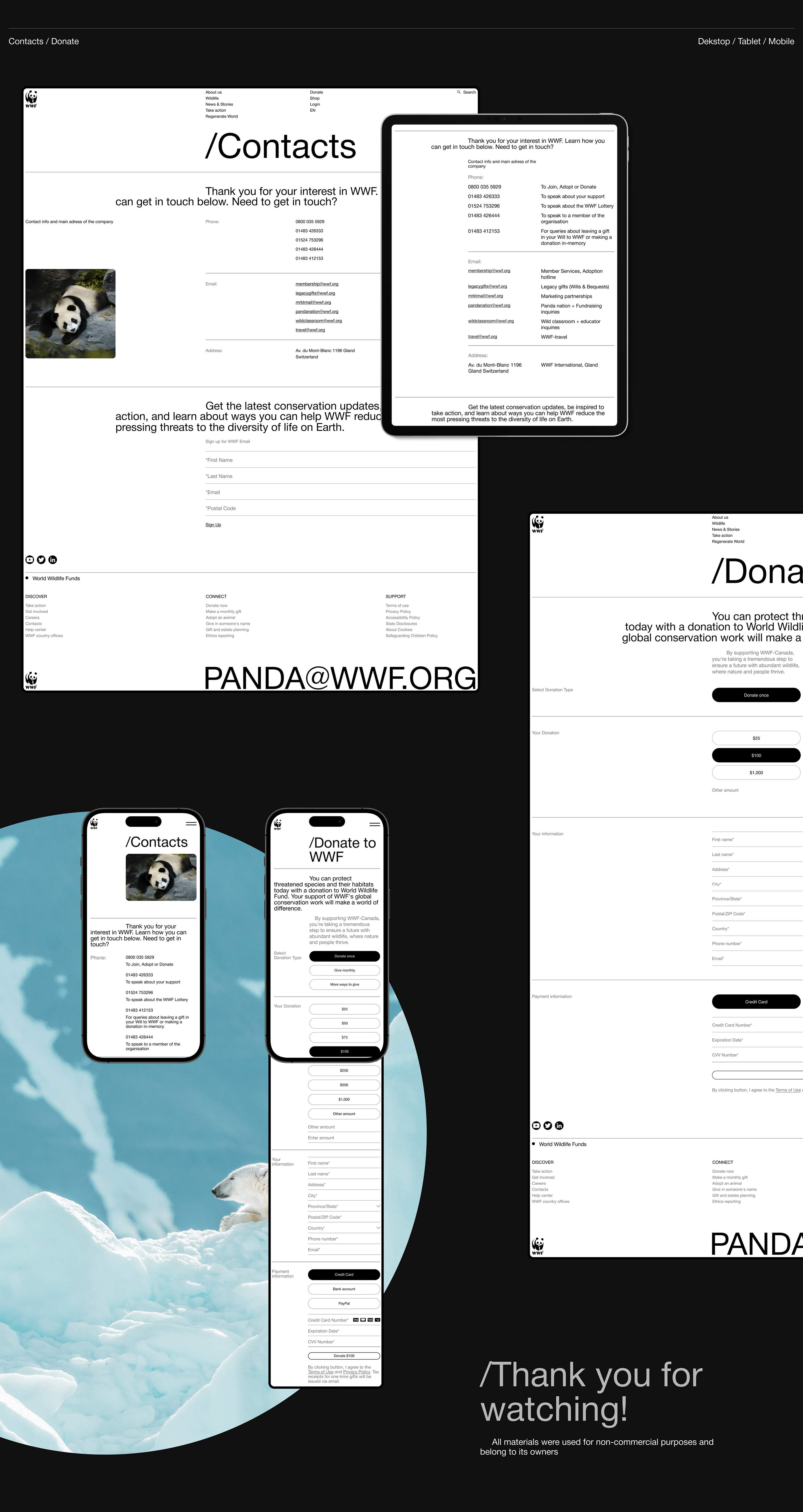 World Wildlife Fund | Corporate website redesign — Изображение №11 — Интерфейсы на Dprofile