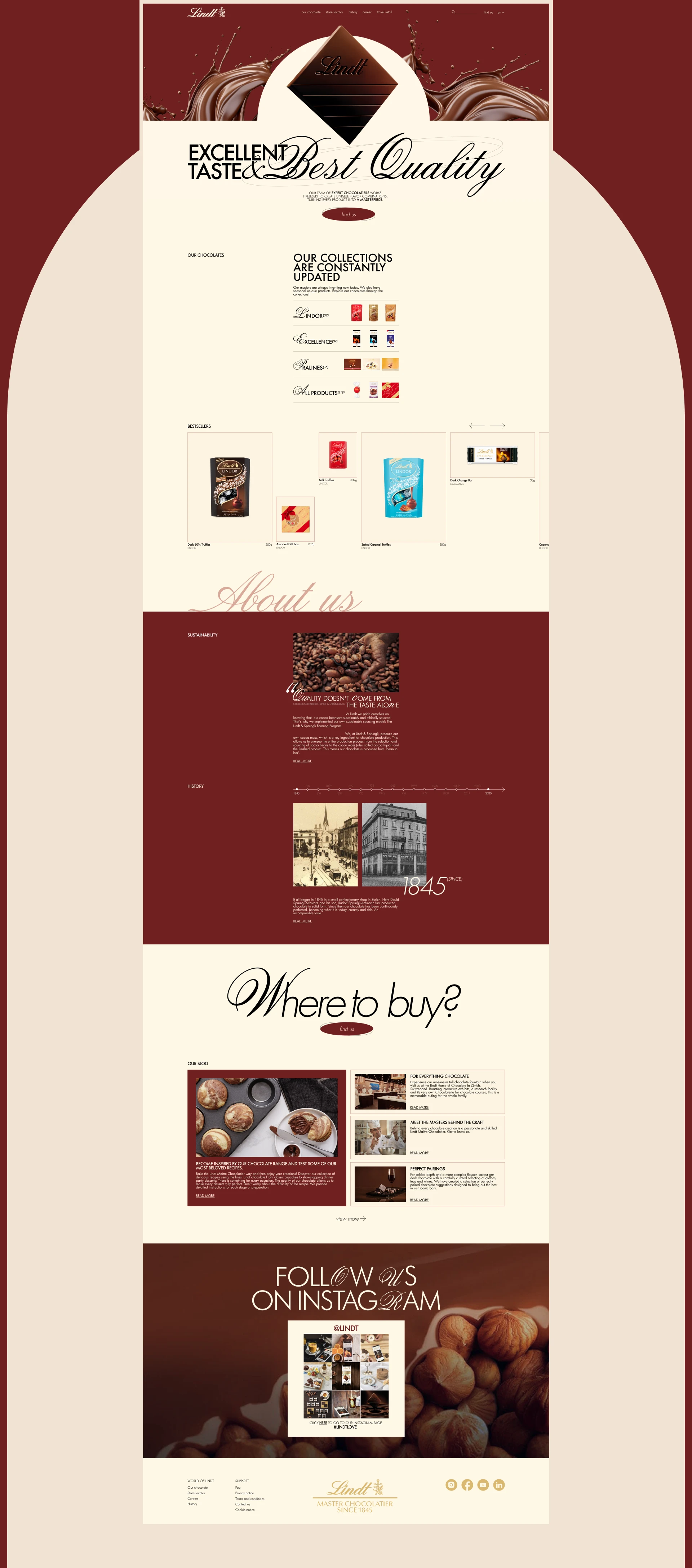 LINDT | e-commerce redisign — Изображение №3 — Интерфейсы, Брендинг на Dprofile