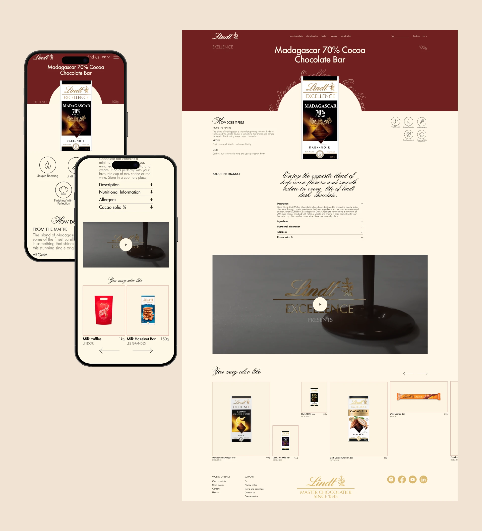 LINDT | e-commerce redisign — Изображение №9 — Интерфейсы, Брендинг на Dprofile