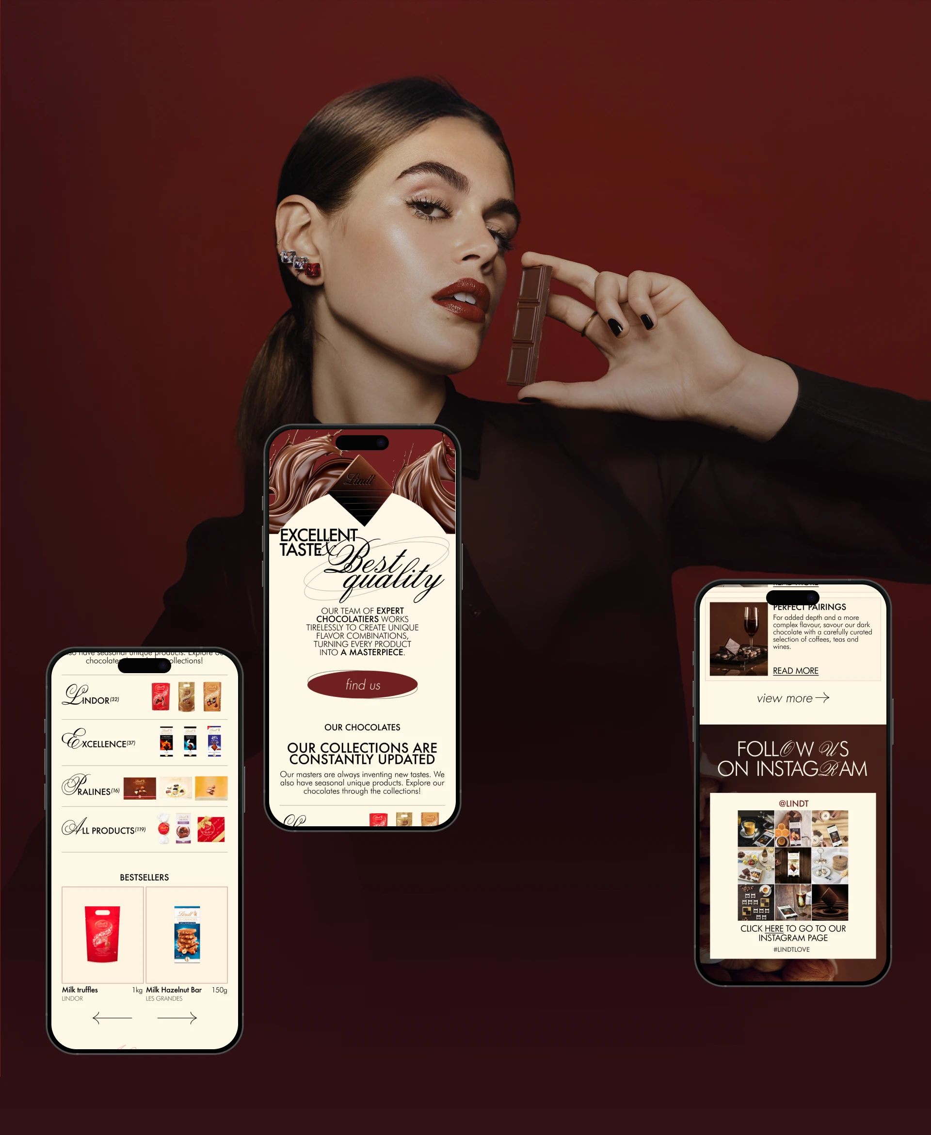 LINDT | e-commerce redisign — Изображение №4 — Интерфейсы, Брендинг на Dprofile