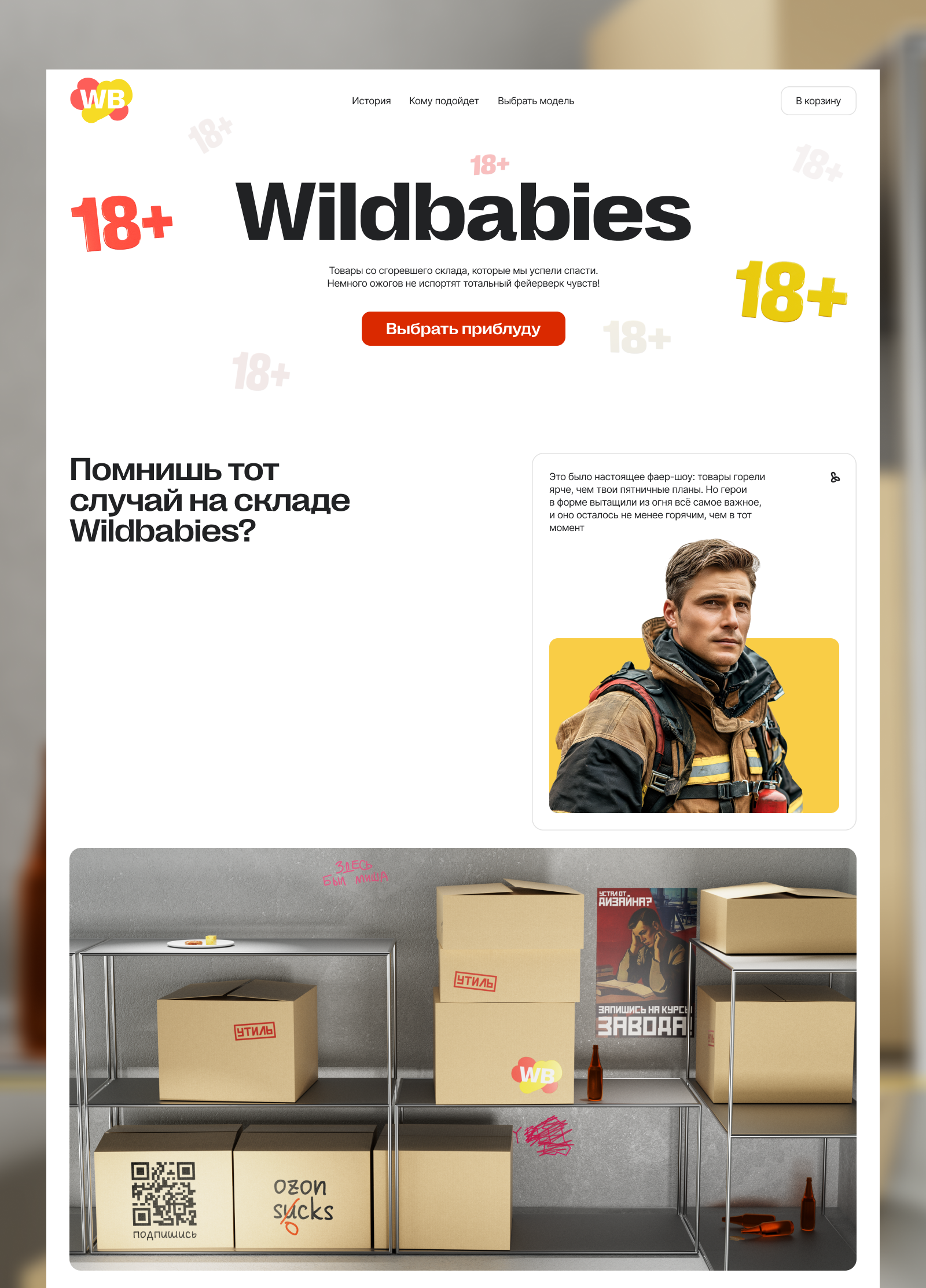 Лендинг: склад WB — Изображение №3 — Интерфейсы на Dprofile