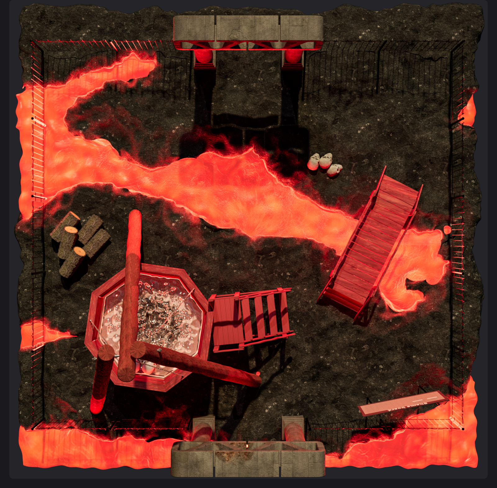 3D город и адский котел — Изображение №5 — Иллюстрация, 3D на Dprofile