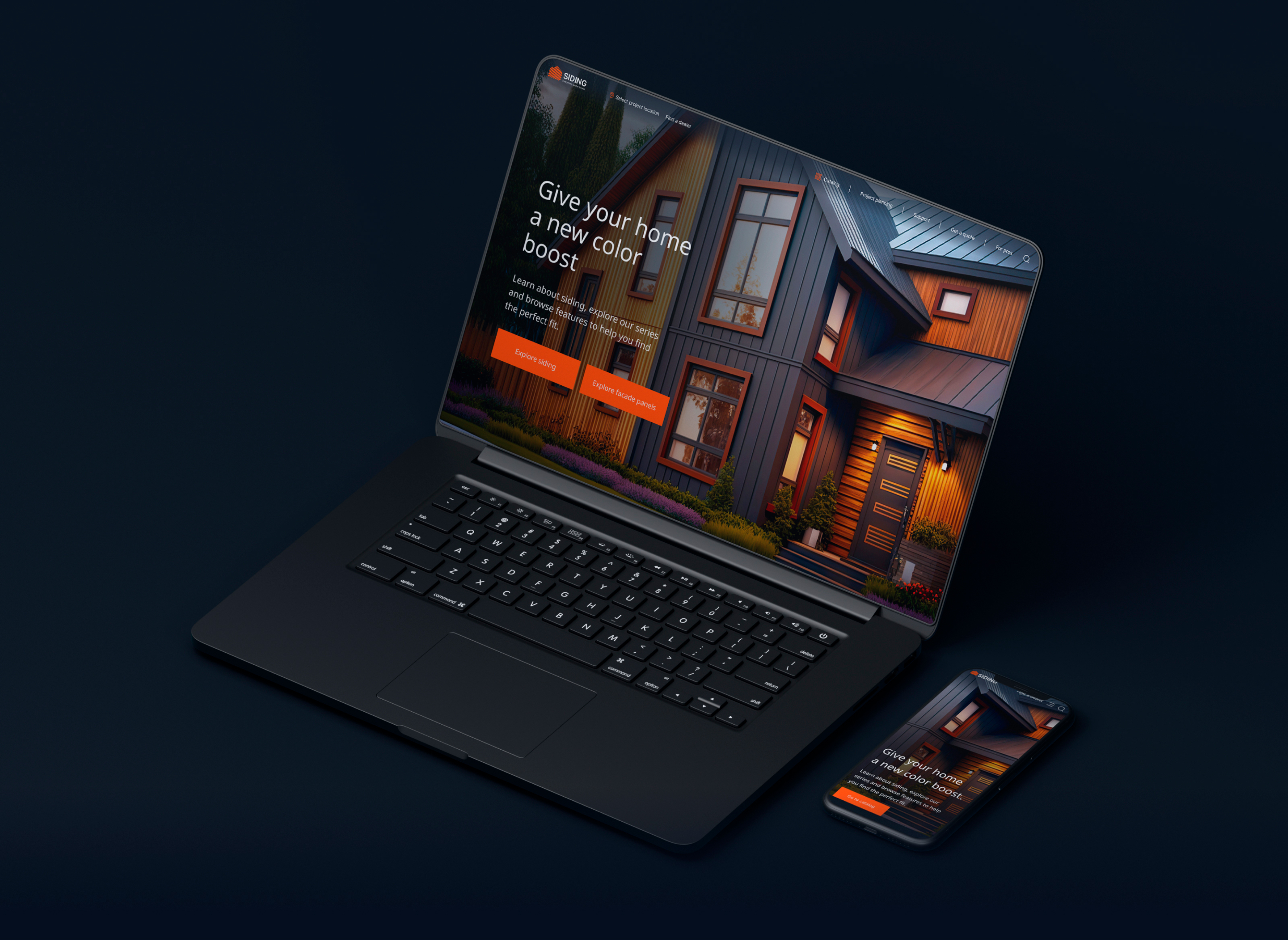 Сайт производителя фасадных материалов — Изображение №1 — Интерфейсы, Брендинг на Dprofile