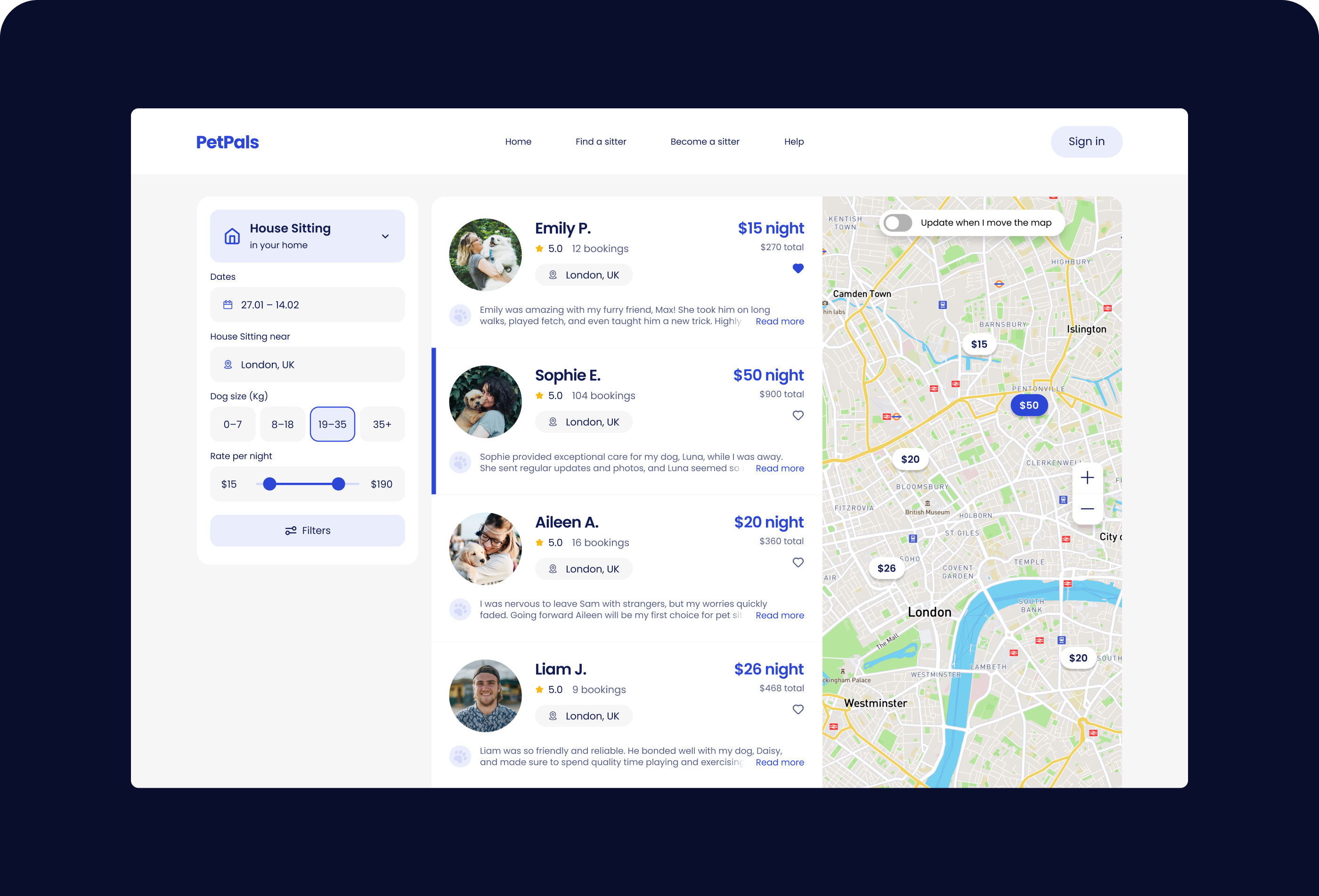 PetPals: Website Concept — Изображение №12 — Интерфейсы на Dprofile