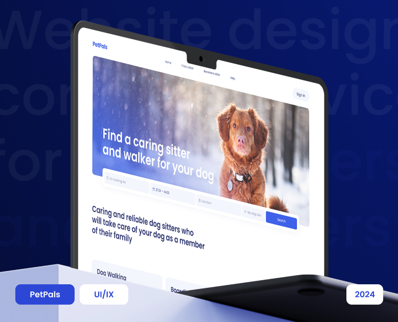 PetPals: Website Concept — Интерфейсы на Dprofile