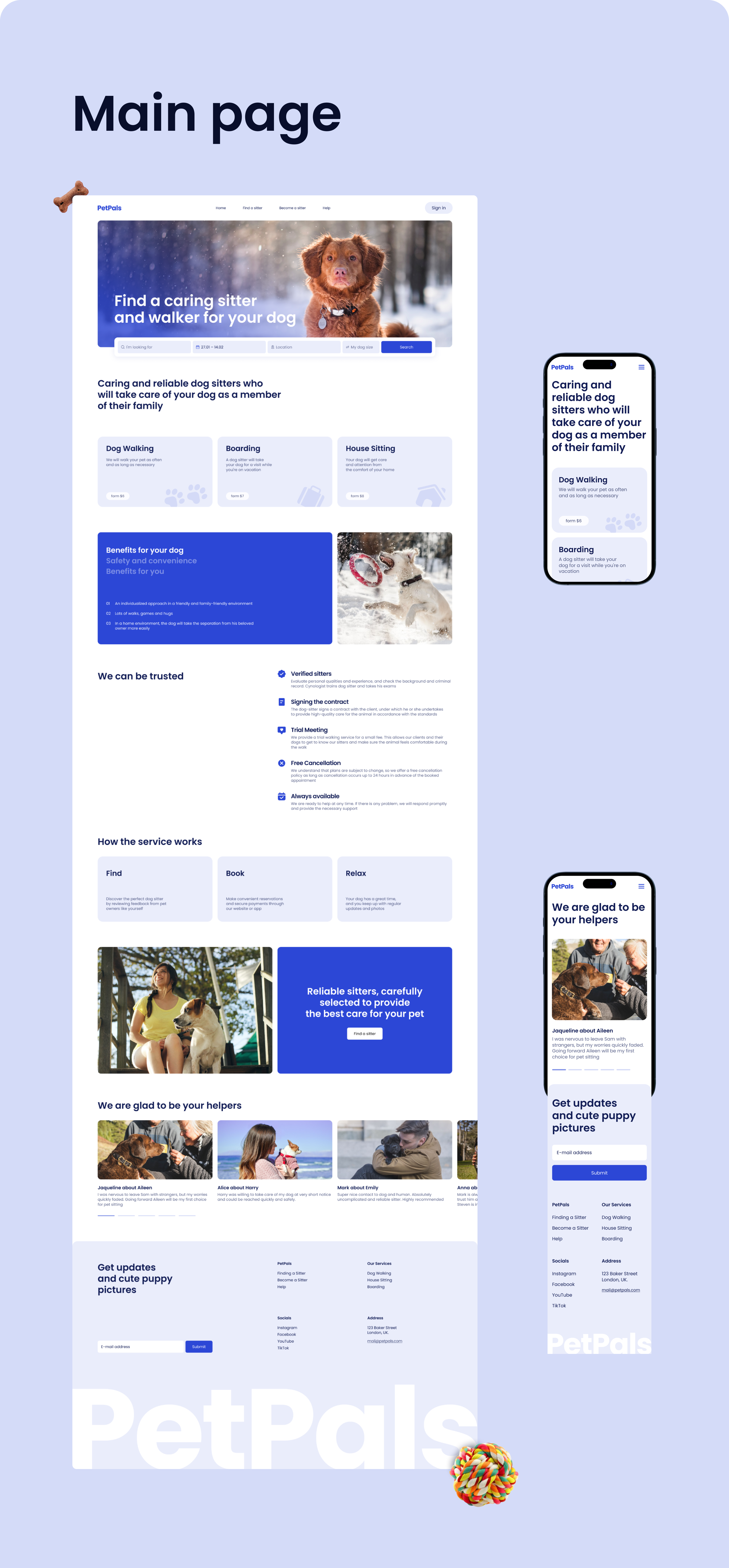 PetPals: Website Concept — Изображение №7 — Интерфейсы на Dprofile