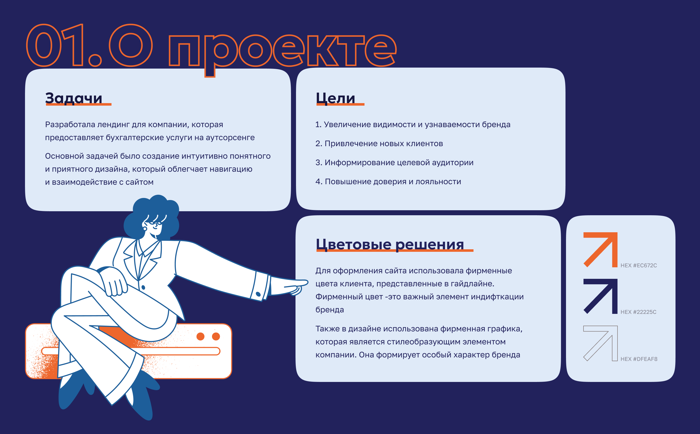 Лендинг для бухгалтерской компании — Изображение №1 — Интерфейсы на Dprofile