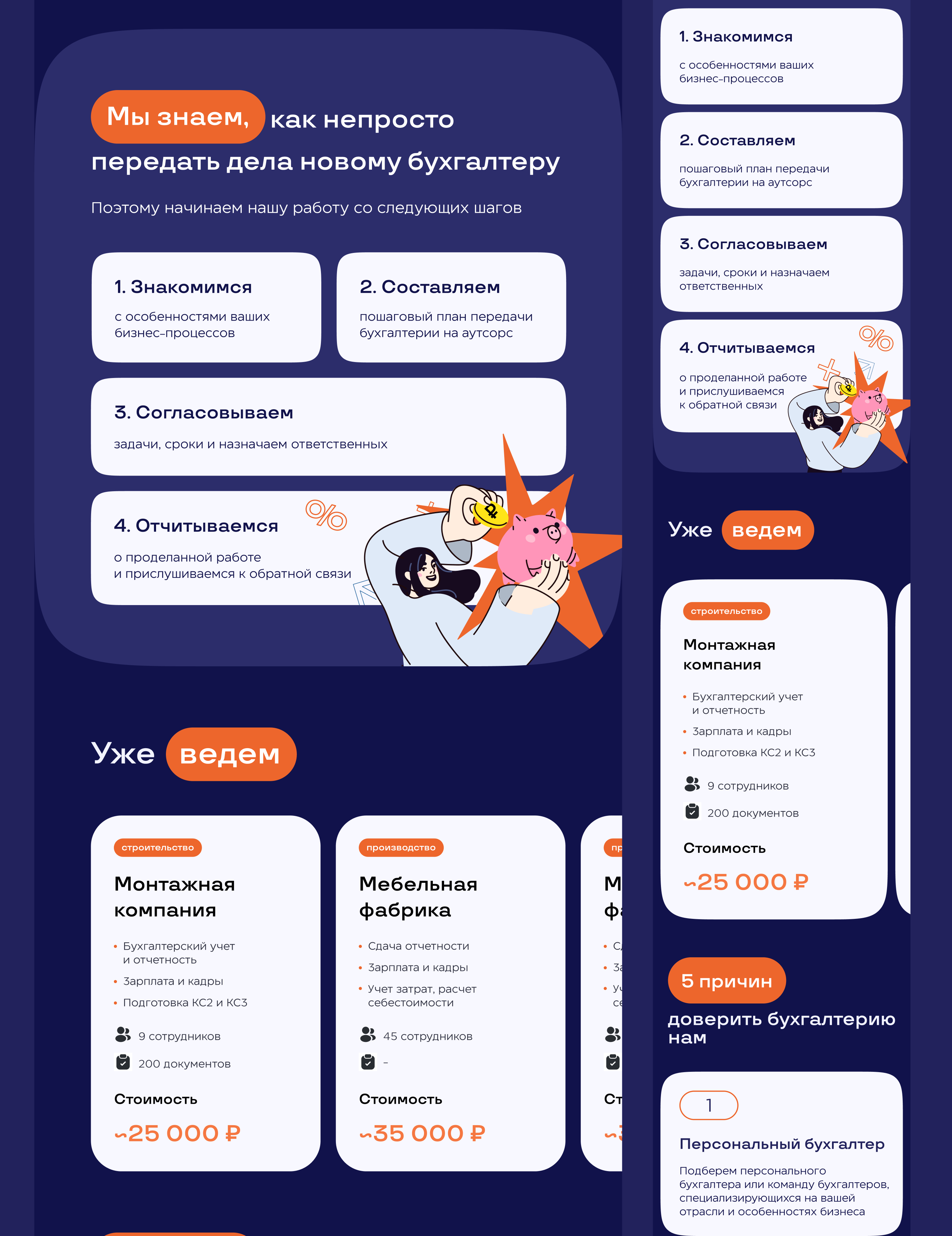 Лендинг для бухгалтерской компании — Изображение №10 — Интерфейсы на Dprofile