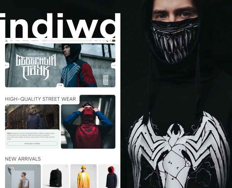INDIWD | E-commerce design concept — Интерфейсы, Анимация на Dprofile