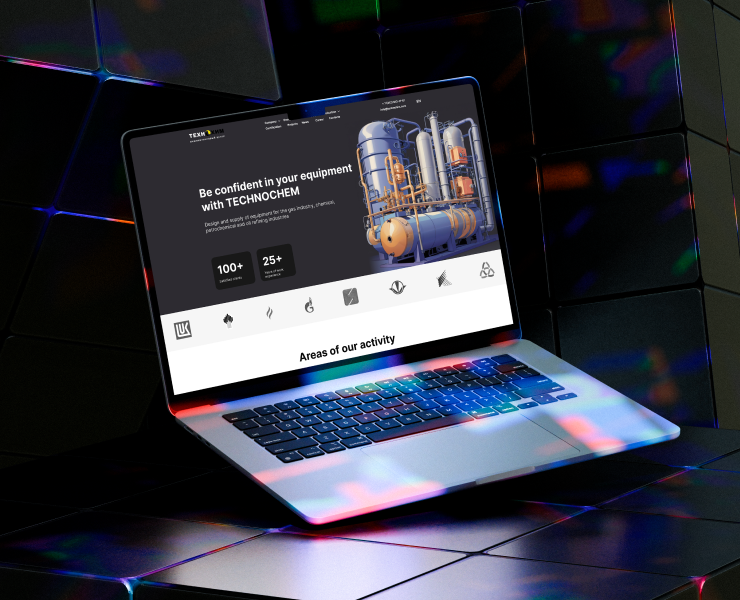 Redesign of the main page for technochim — Интерфейсы, Графика на Dprofile