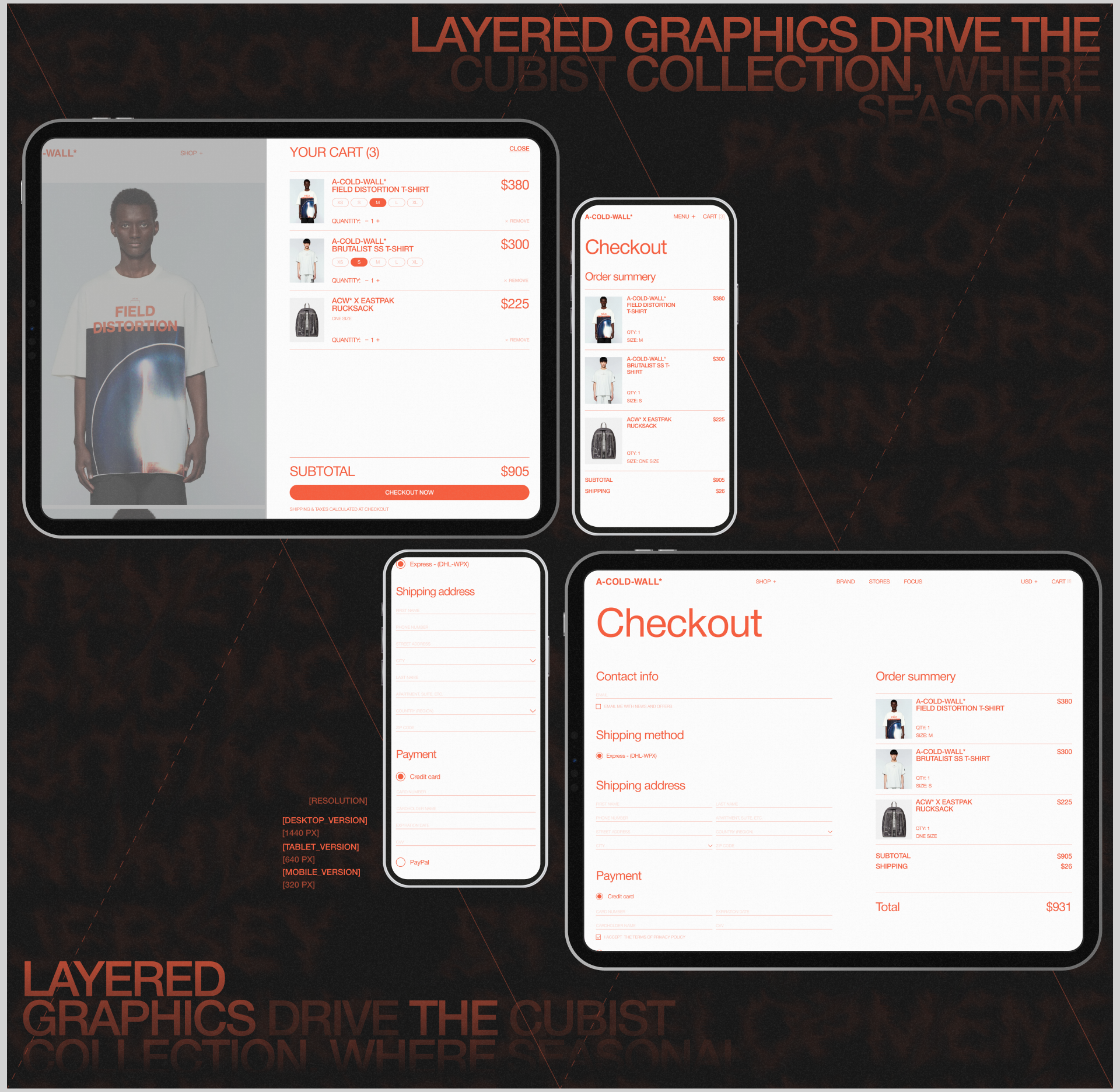 A-COLD-WALL* | E-commerce redesign — Изображение №12 — Интерфейсы на Dprofile