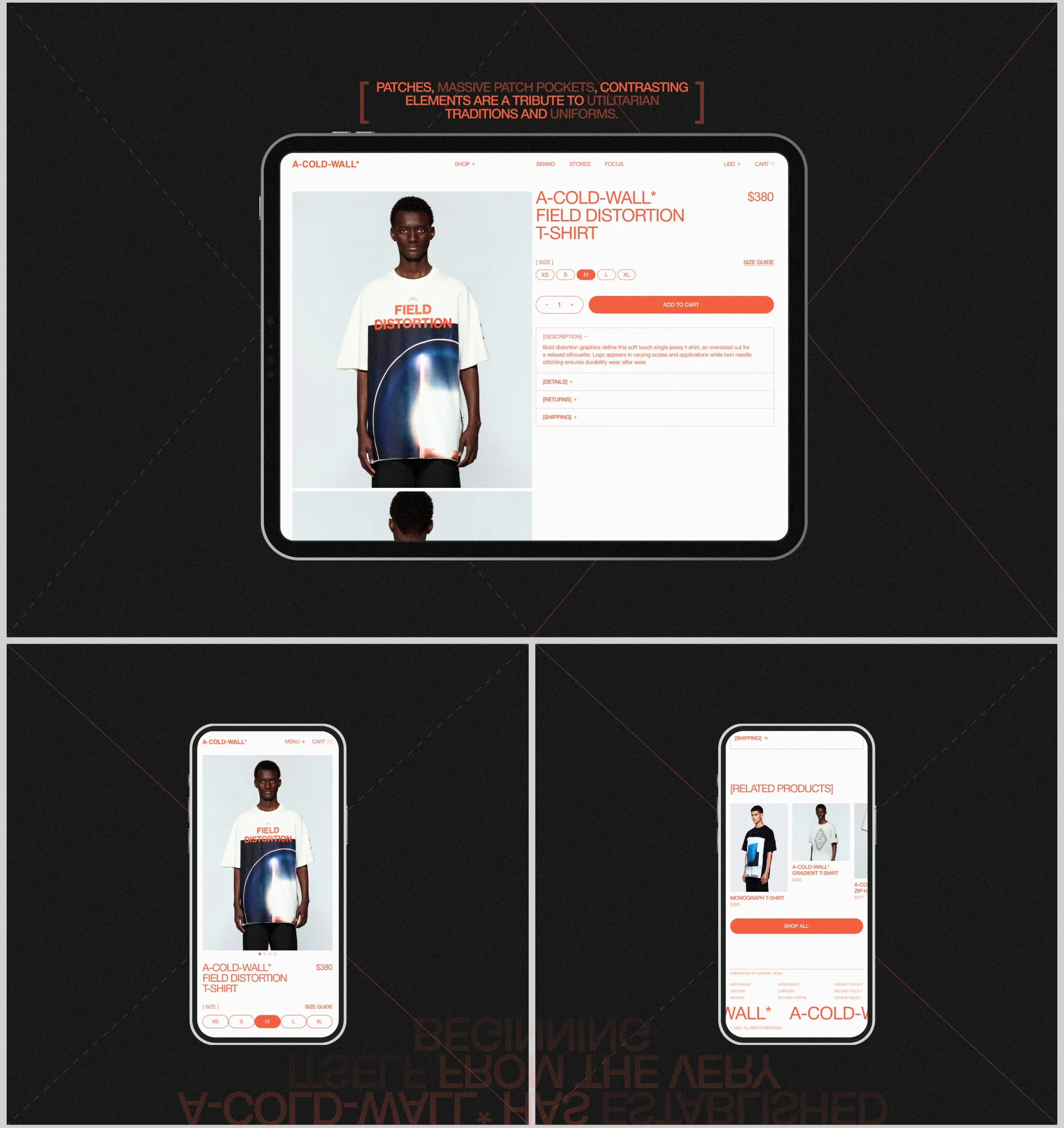 A-COLD-WALL* | E-commerce redesign — Изображение №7 — Интерфейсы на Dprofile