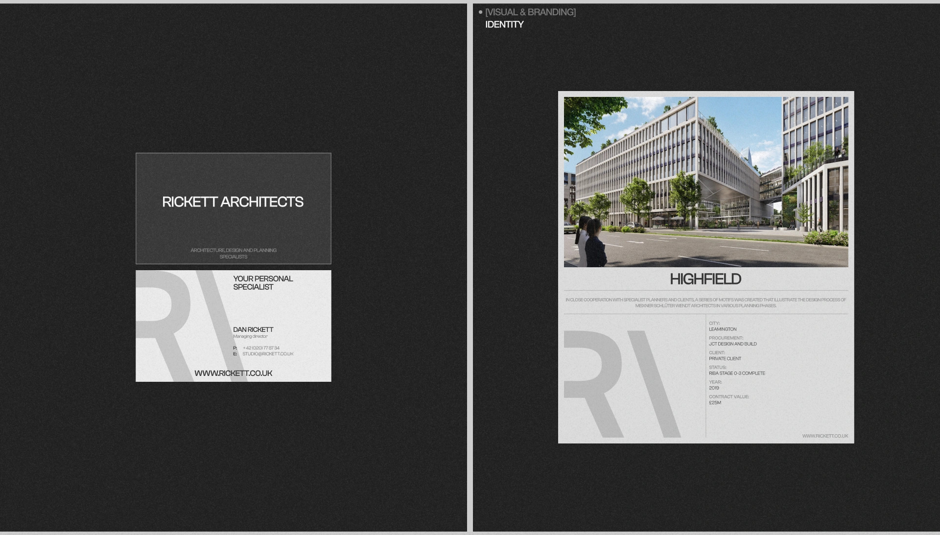 Rickett Architects | Redesign concept — Изображение №2 — Интерфейсы, Брендинг на Dprofile