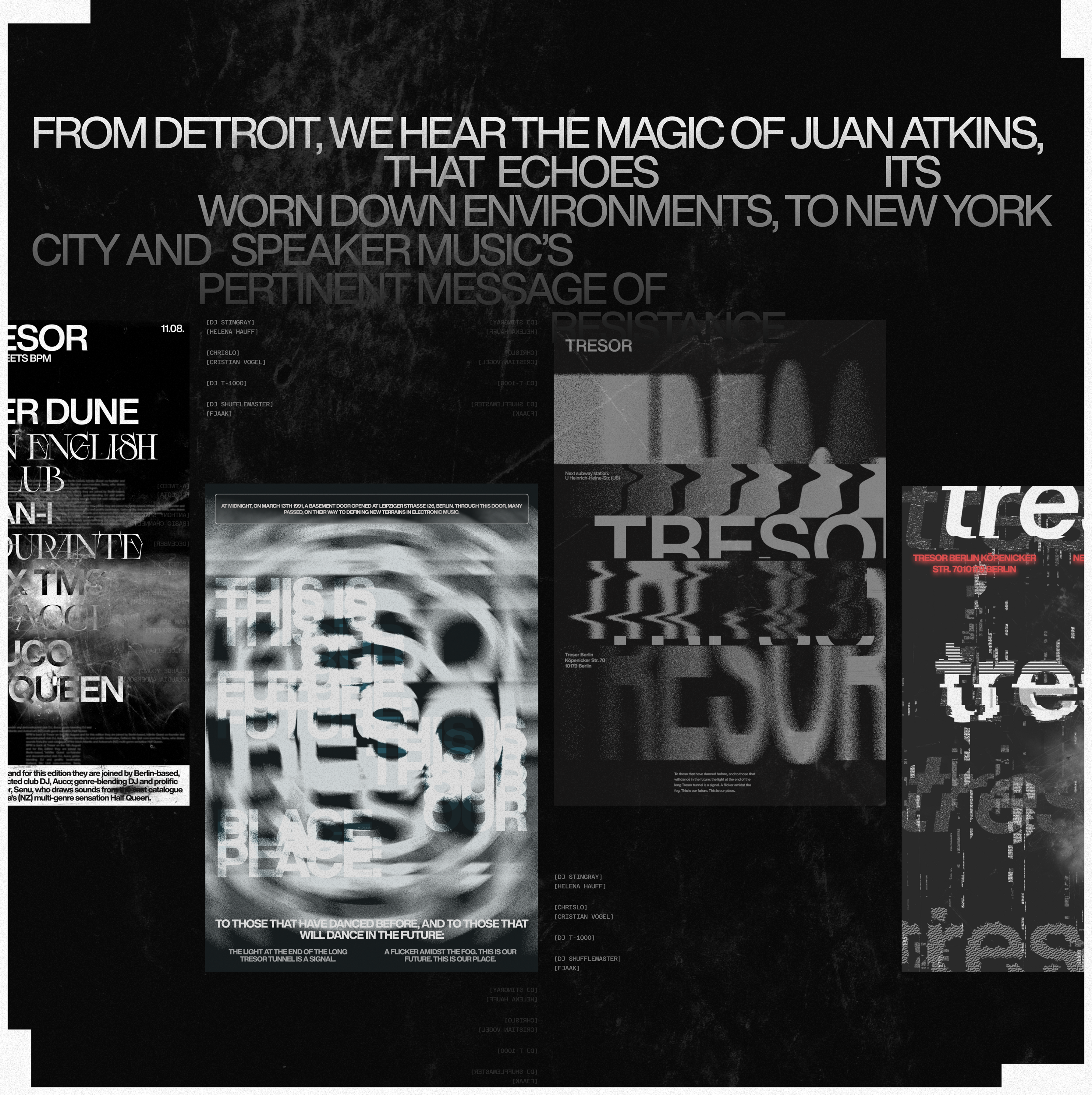 TRESOR BERLIN | REDESIGN CONCEPT — Изображение №4 — Интерфейсы, Анимация на Dprofile