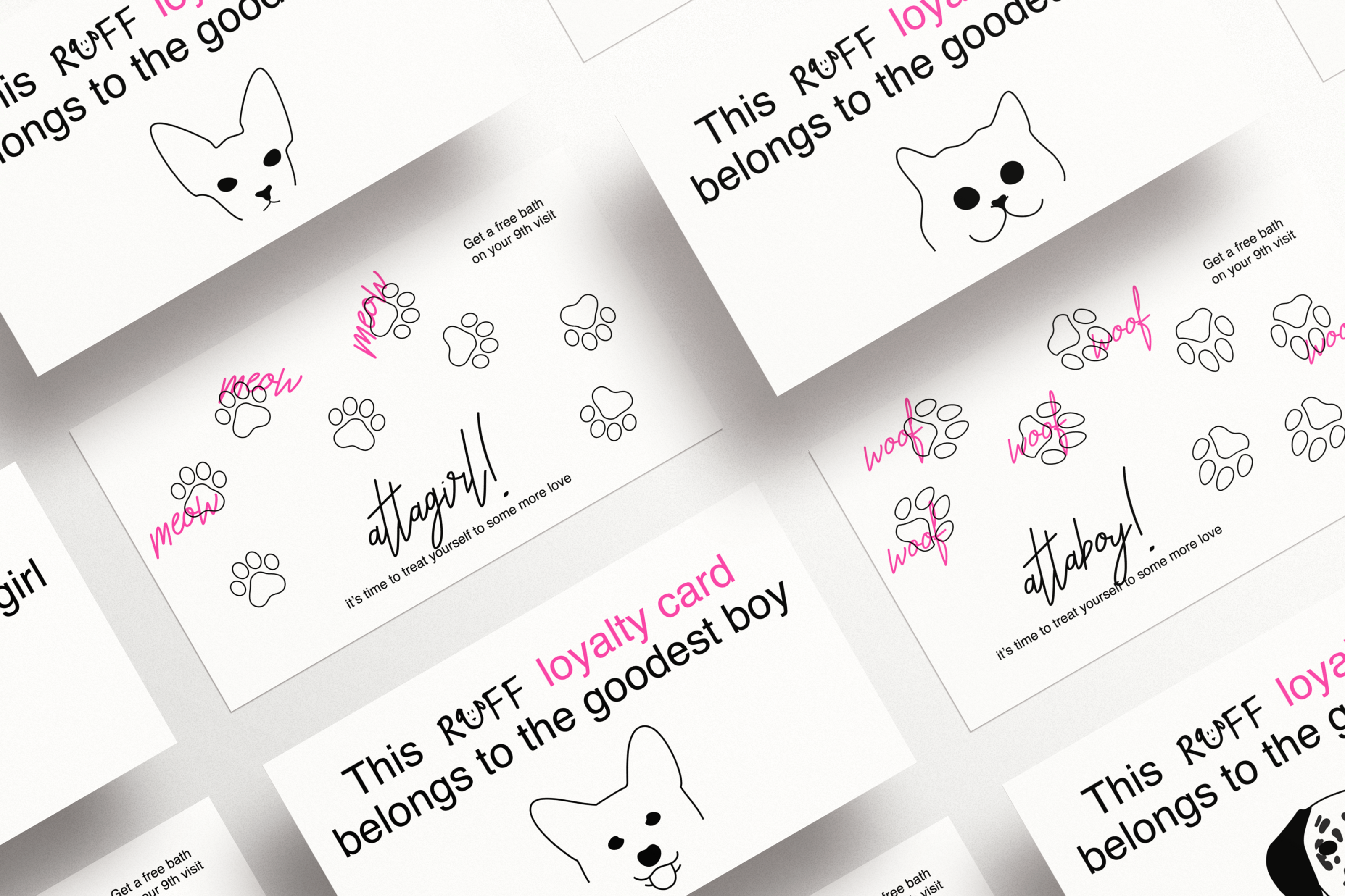 брендинг груминг-салона ruff — Изображение №9 — Брендинг, Иллюстрация на Dprofile