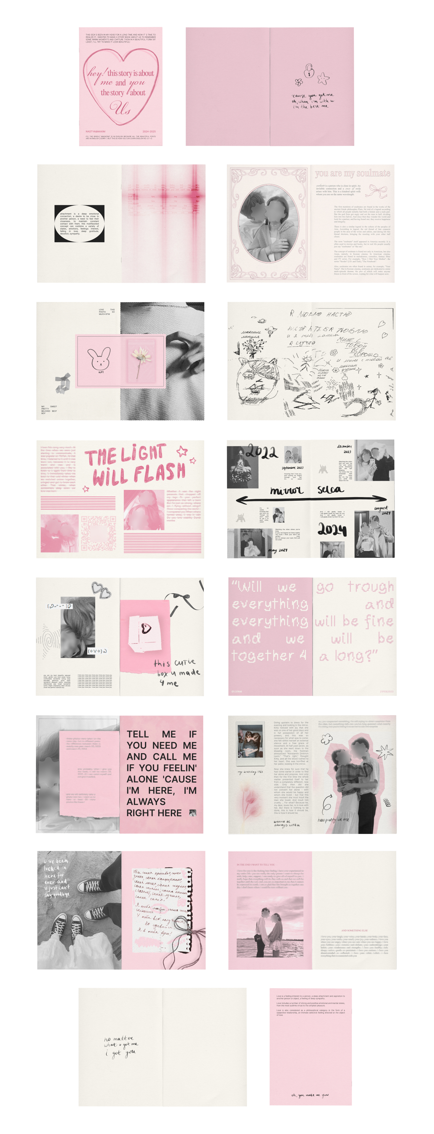 love letter | personal zine | zine design — Изображение №4 — Графика на Dprofile
