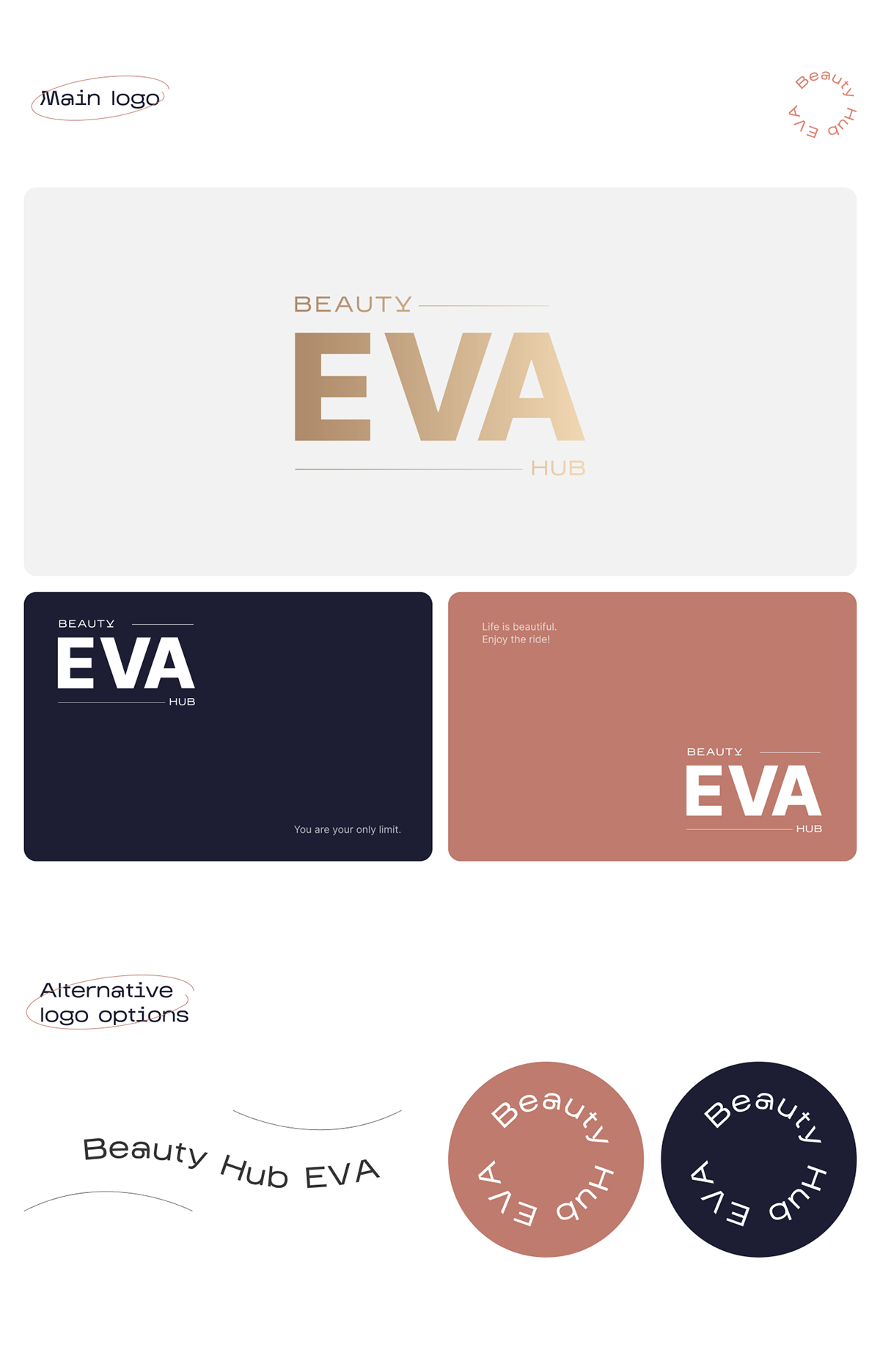 Brand design | EVA Beauty Hub — Изображение №3 — Брендинг на Dprofile