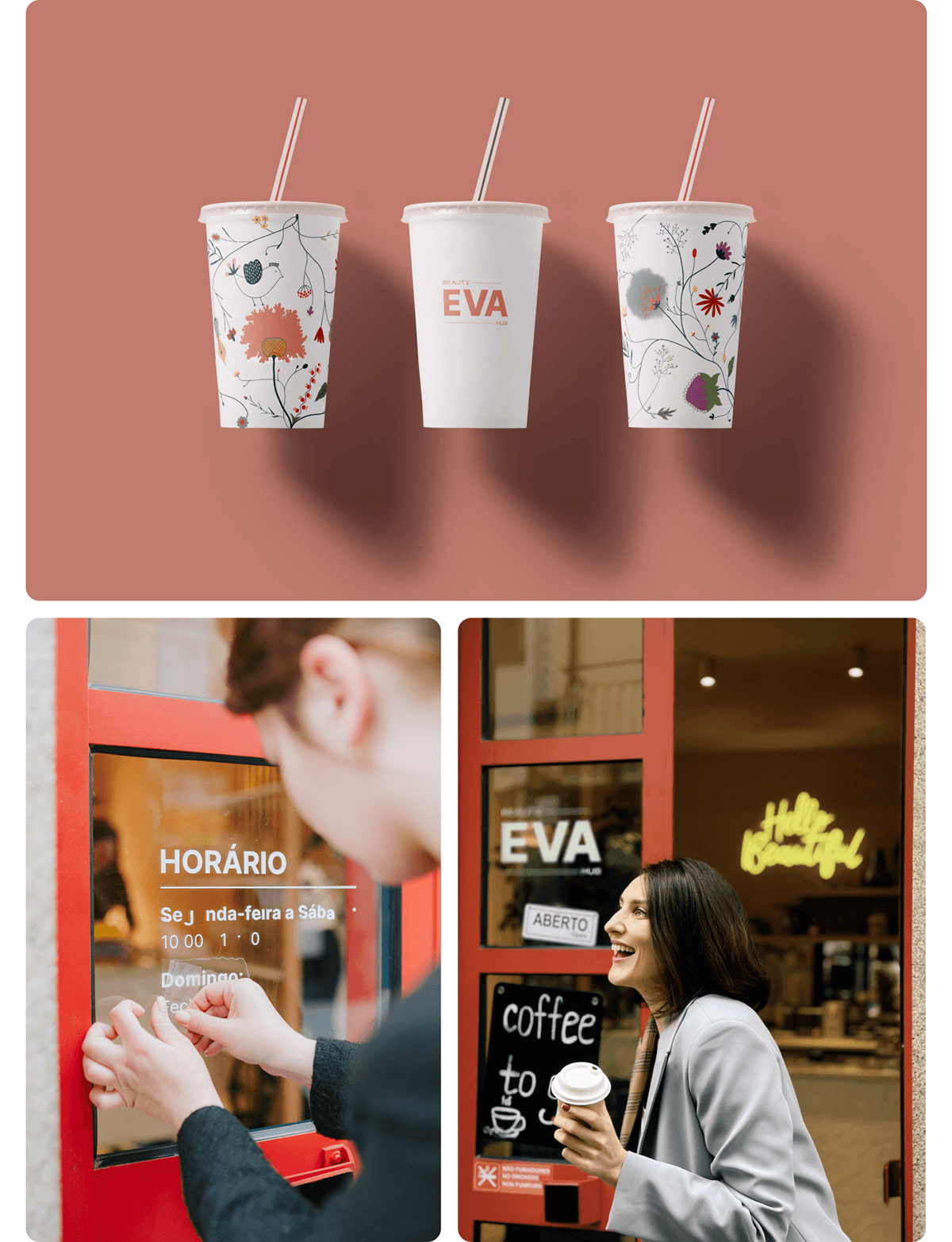 Brand design | EVA Beauty Hub — Изображение №9 — Брендинг на Dprofile
