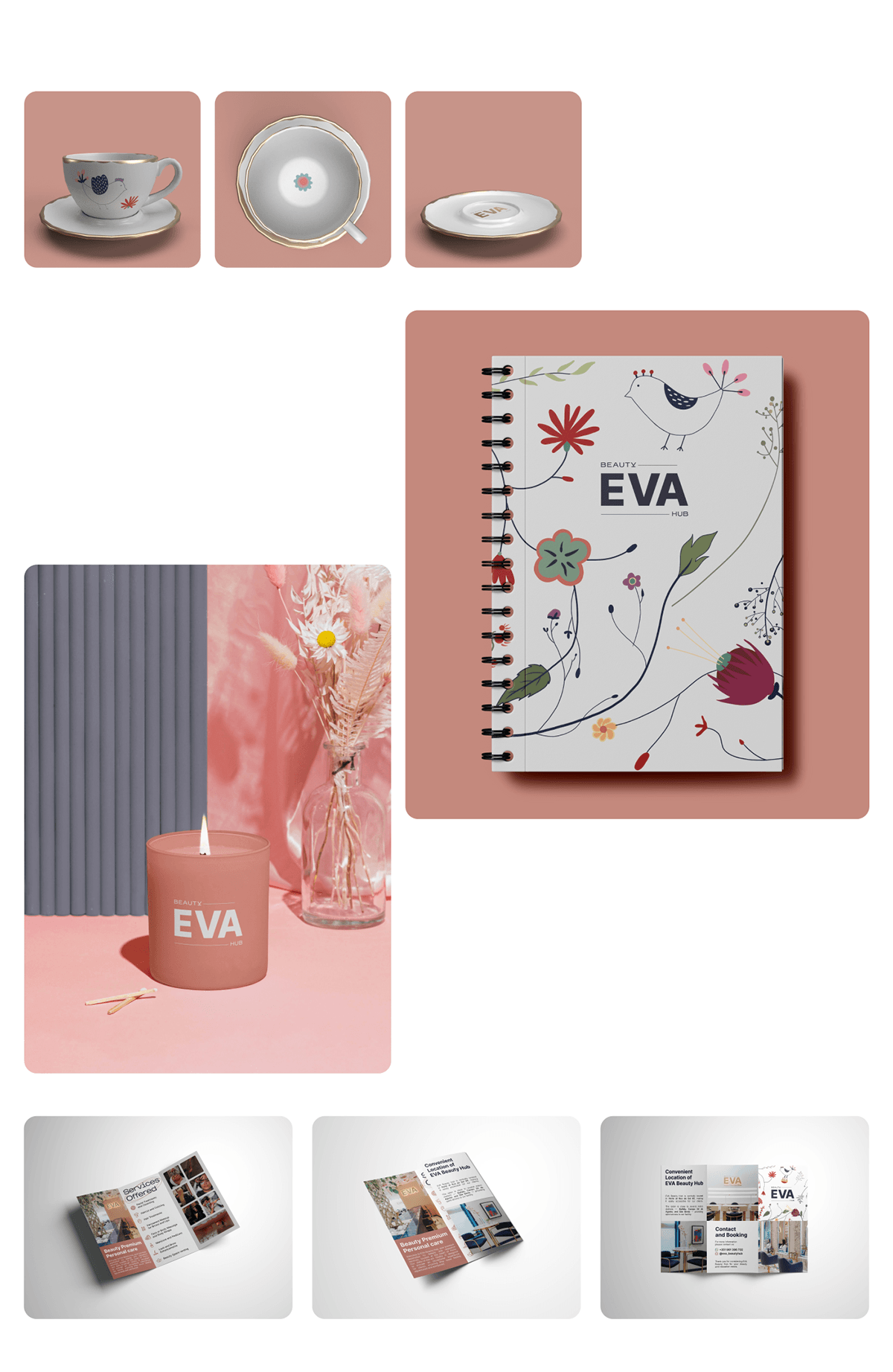 Brand design | EVA Beauty Hub — Изображение №8 — Брендинг на Dprofile